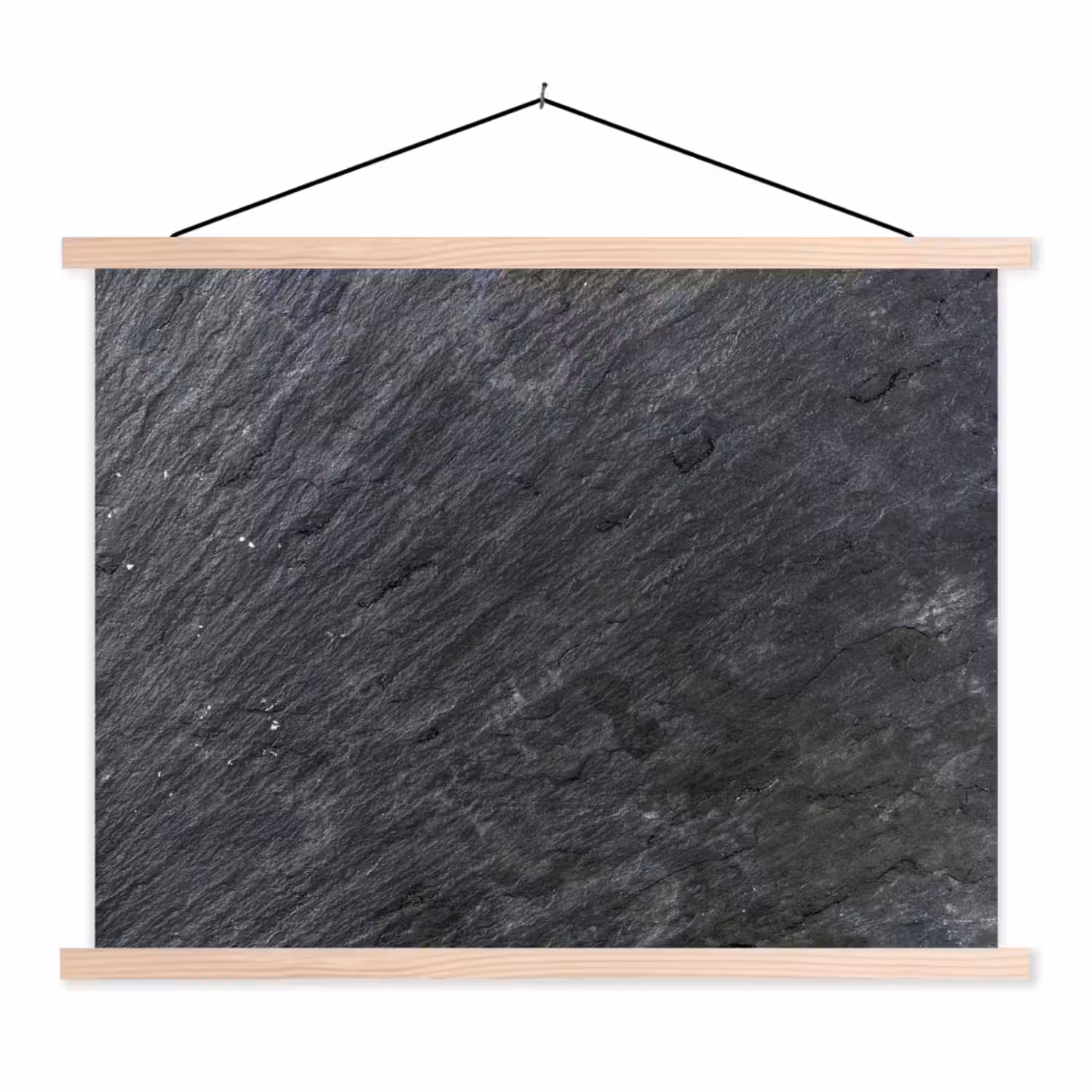 Natuursteen - Industrieel - Leisteen - Structuur - Grijs textielposter latten blank klein -3d
