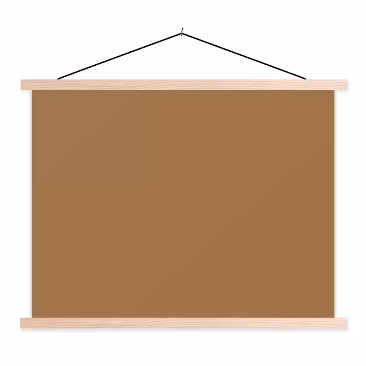 Sahara - Earth - Oranje textielposter latten blank klein 122 -3d
