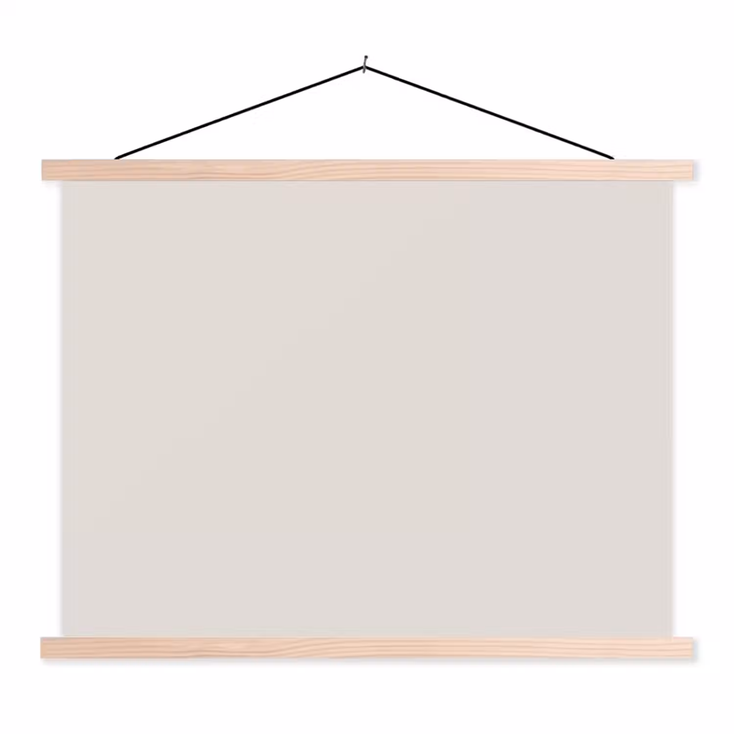 Silent - Sandstone - Grijs textielposter latten blank klein 122 -3d