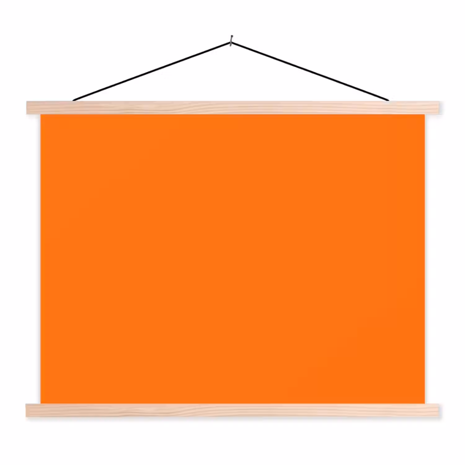 Spiced - Pumpkin - Oranje textielposter latten blank klein 122 -3d