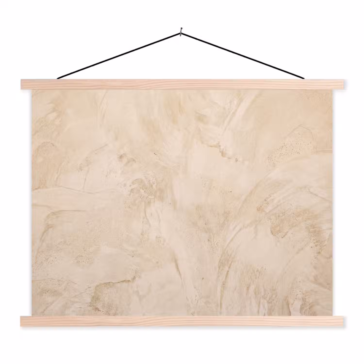 Textuur - Patroon - Abstract - Modern - Beige textielposter latten blank klein -3d