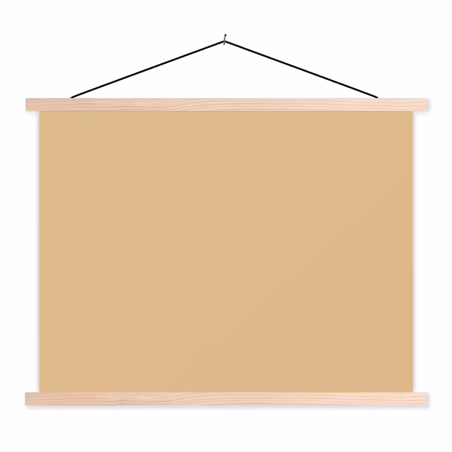 Warm - Sand - Nude textielposter latten blank klein 122 -3d