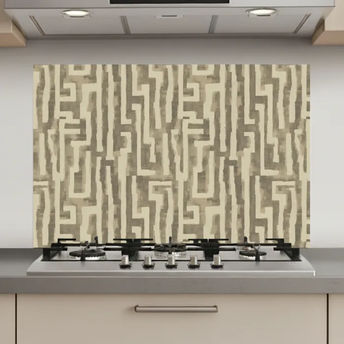 Abstract - Geometrisch - Groen keuken achterwand spatscherm klein 900 -3d_website
