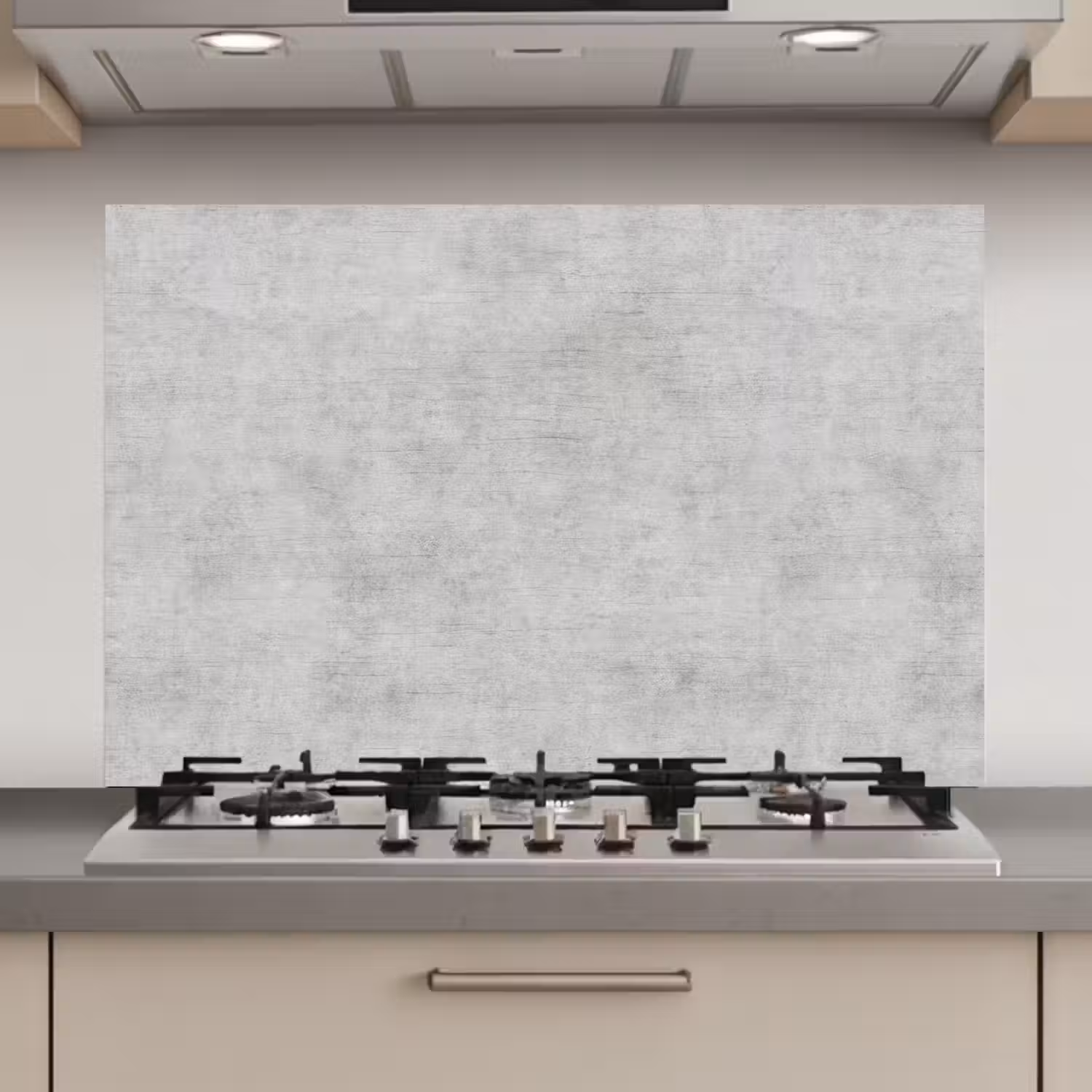 Beton - Grijs - Industrieel - Patroon keuken achterwand spatscherm klein 900 -3d_website