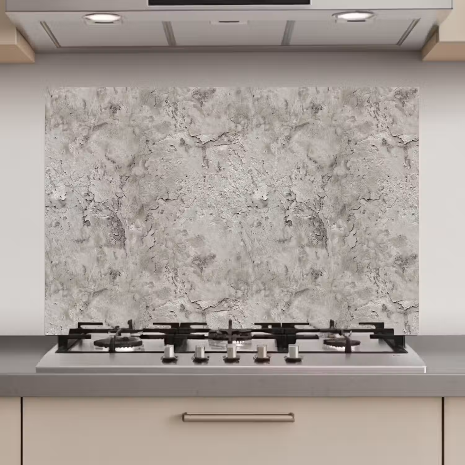 Beton - Grijs - Muur keuken achterwand spatscherm klein 900 -3d_website
