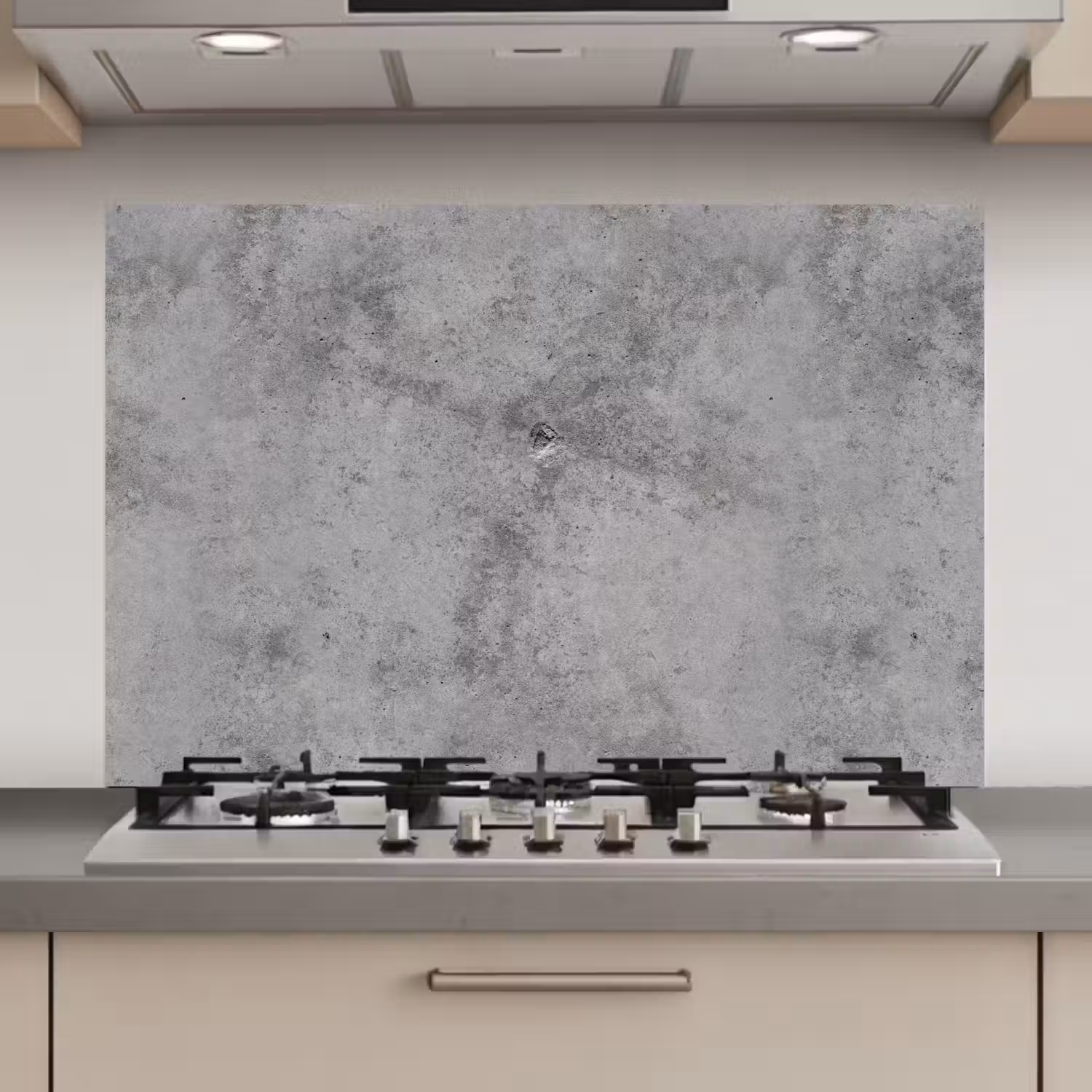 Beton - Grijs - Patronen keuken achterwand spatscherm klein 900 -3d_website
