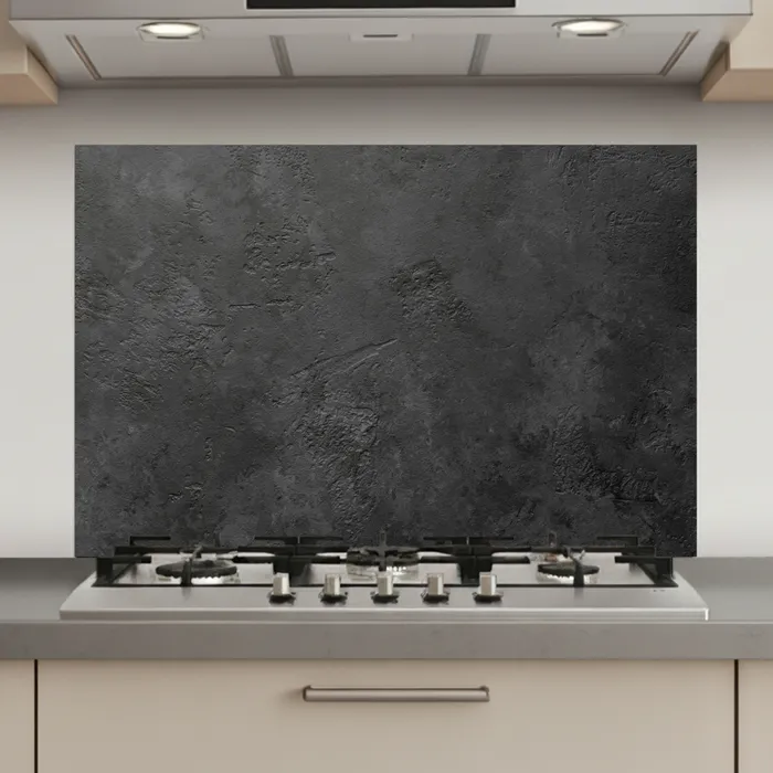 Beton - Structuur - Industrieel - Zwart - Grijs keuken achterwand spatscherm klein -3d_website