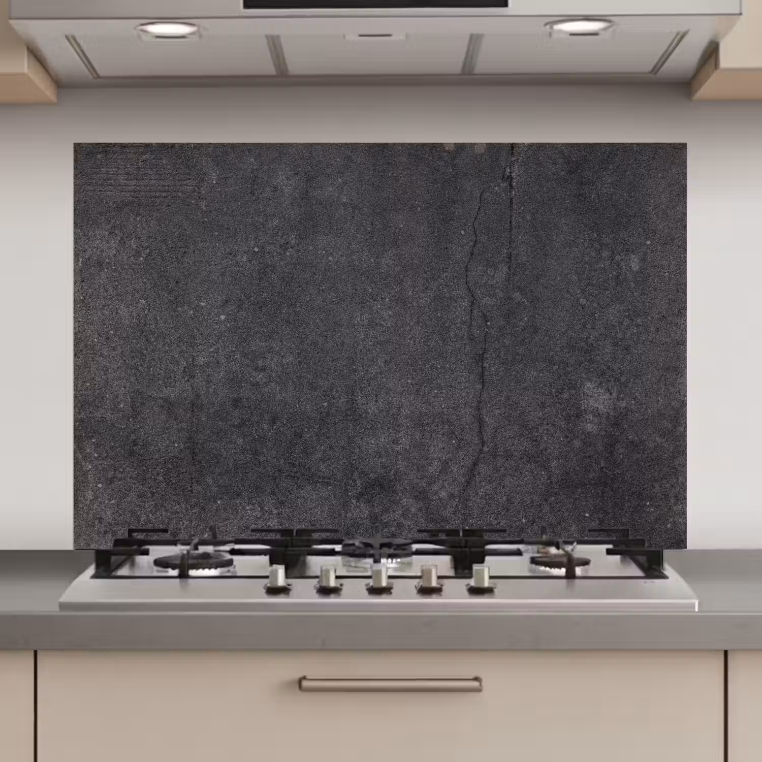 Beton - Zwart - Grijs - Rustiek - Industrieel keuken achterwand spatscherm klein -3d_website