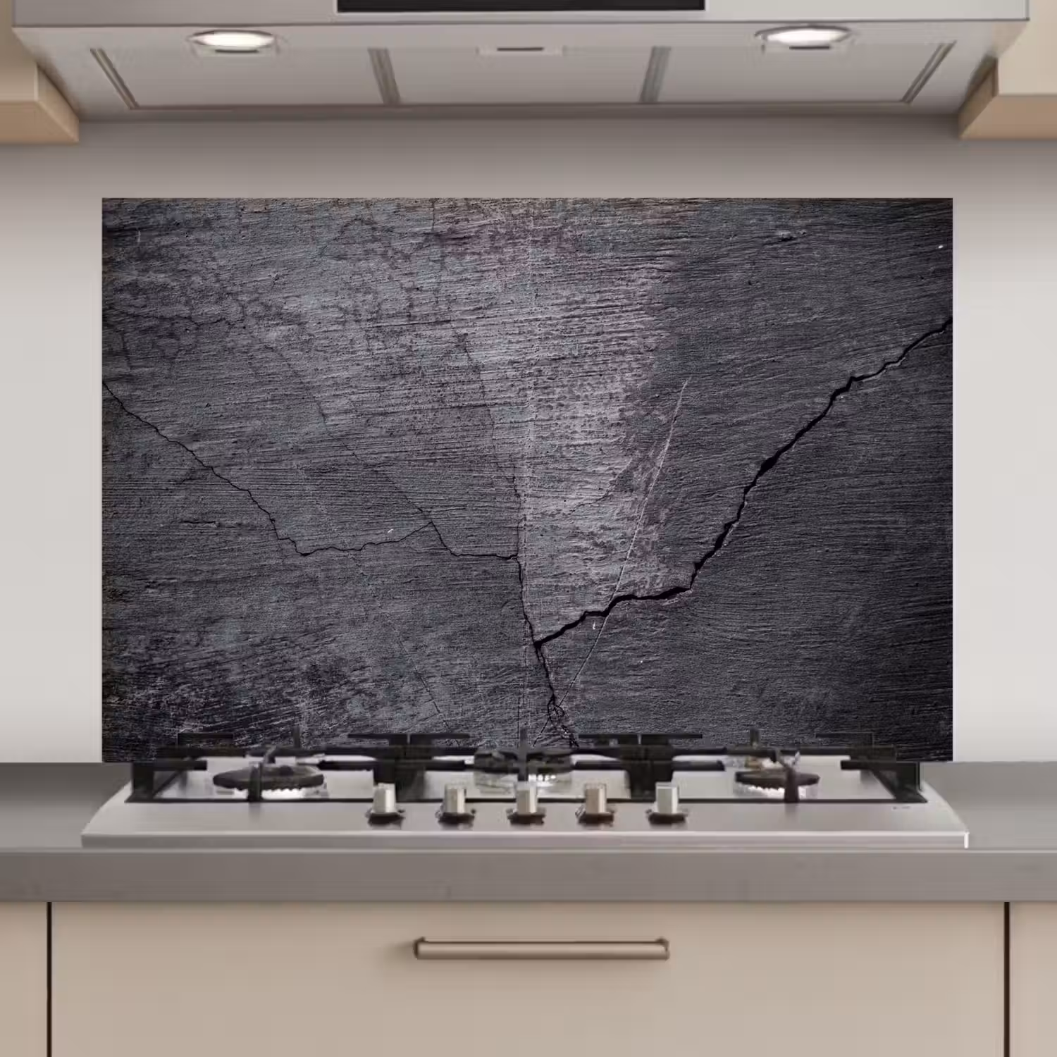 Beton - Zwart - Scheur keuken achterwand spatscherm klein -3d_website