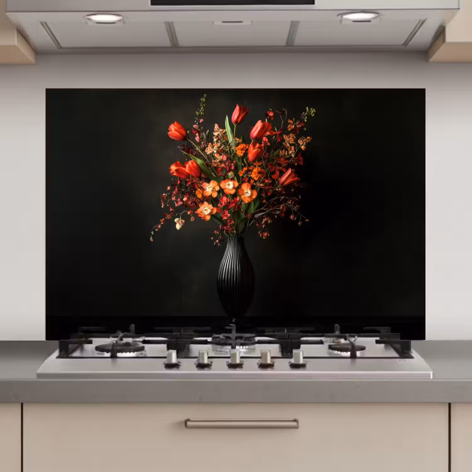 Bloemen - Takken - Boeket keuken achterwand spatscherm klein -3d_website
