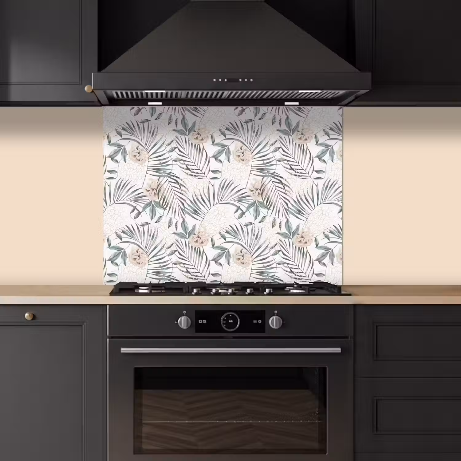 Boho - Jungle - Bloemen - Bladeren keuken achterwand spatscherm middel -sfeer1