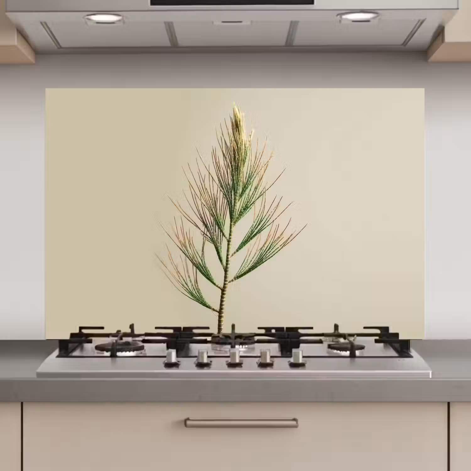 Dennentak - Naaldvormige bladeren - Lichtgroen keuken achterwand spatscherm klein -3d_website