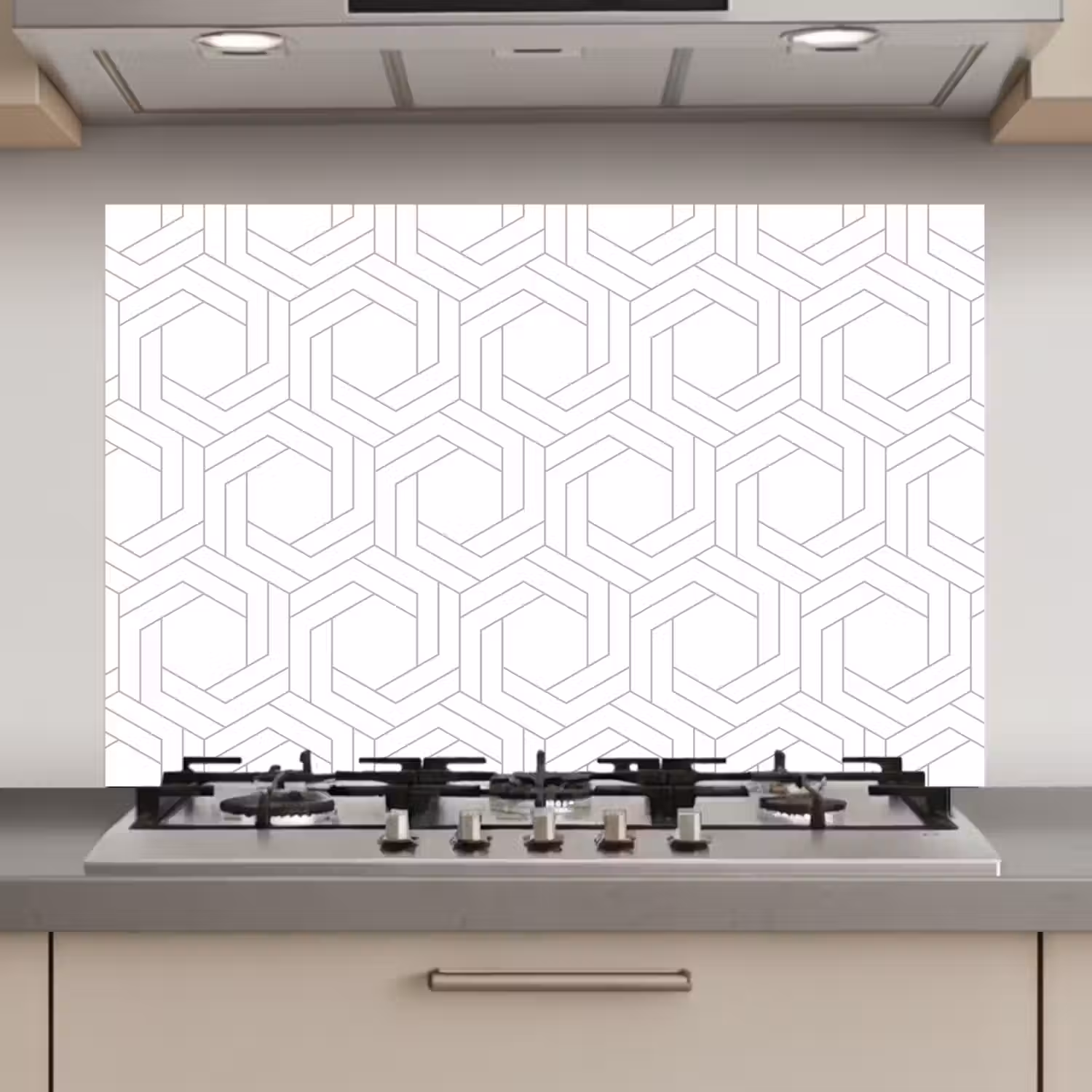 Design - Geometrie - Patronen - Abstract keuken achterwand spatscherm klein 900 -3d_website
