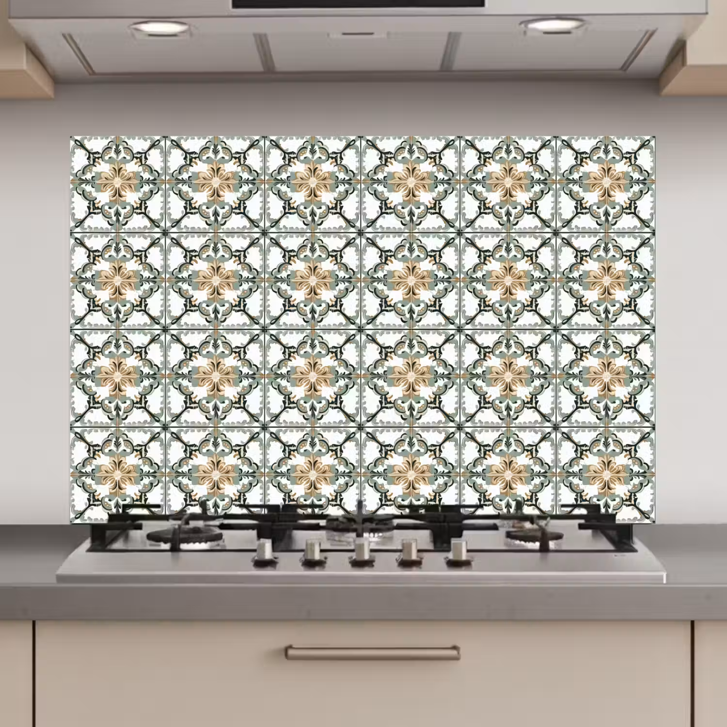 Floraal - Verweerd - Keurrijk keuken achterwand spatscherm klein 900 -3d_website
