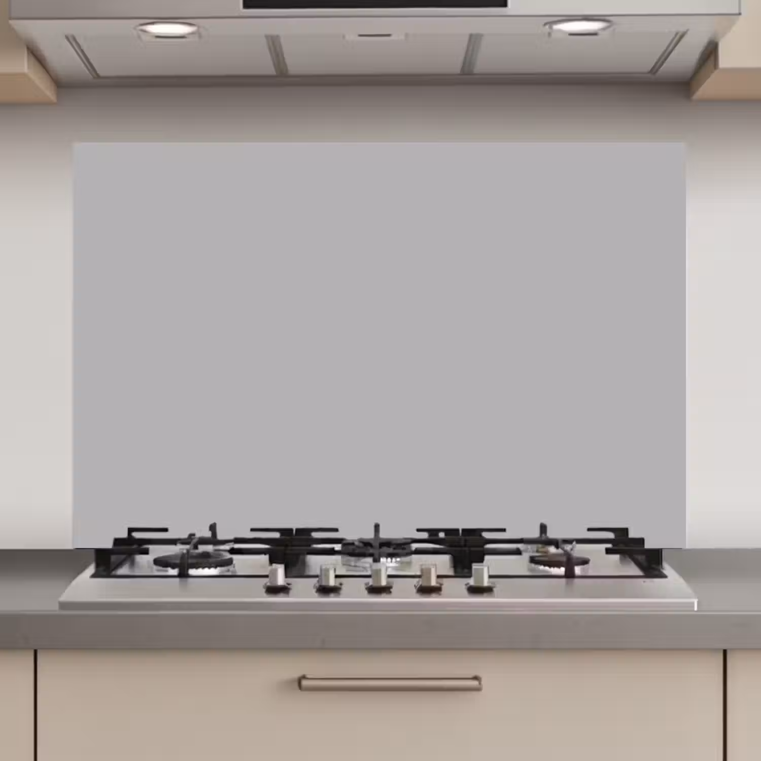 Grijs - Effen print keuken achterwand spatscherm klein 900 -3d_website