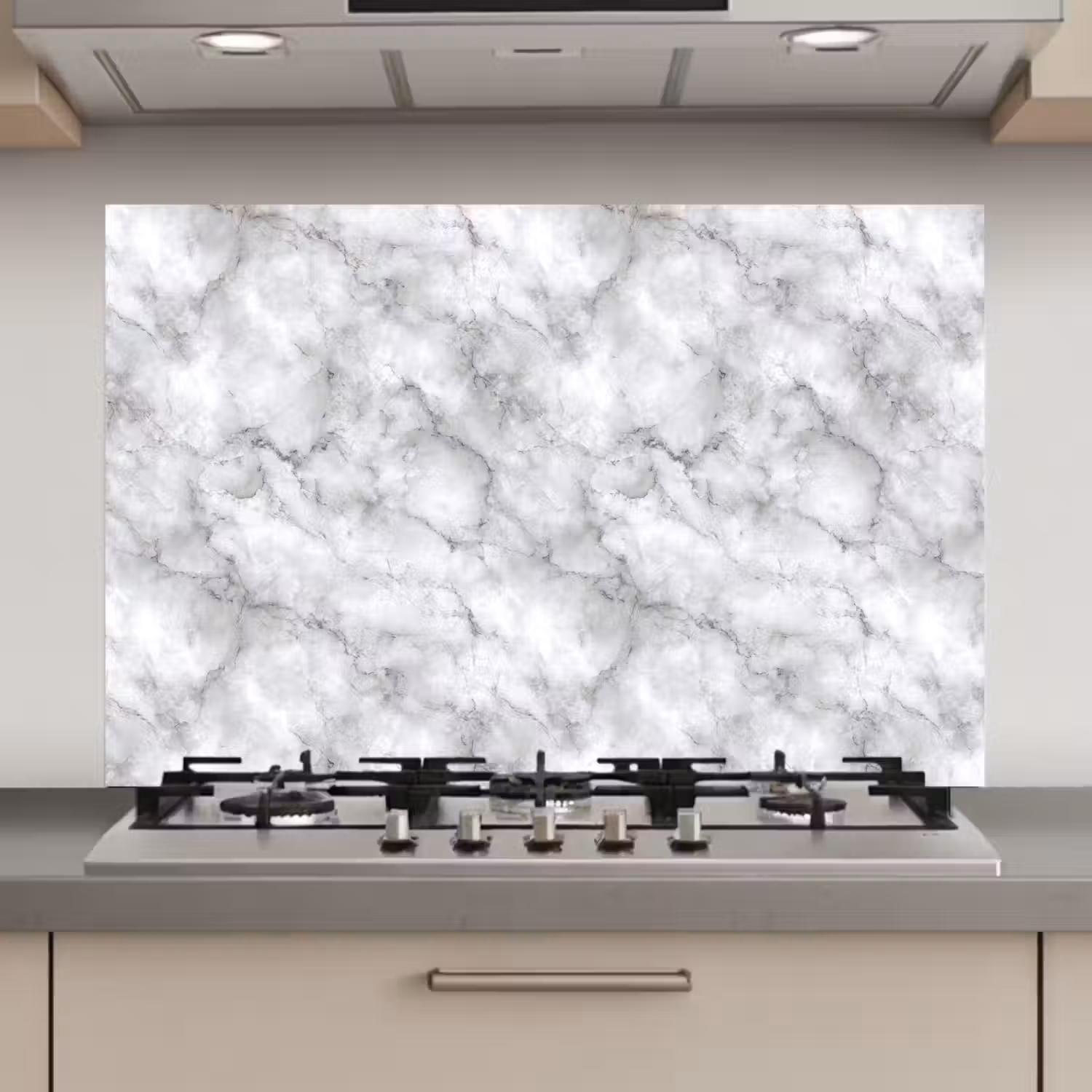 Grijs - Marmer - Klassiek - Aders keuken achterwand spatscherm klein 900 -3d_website
