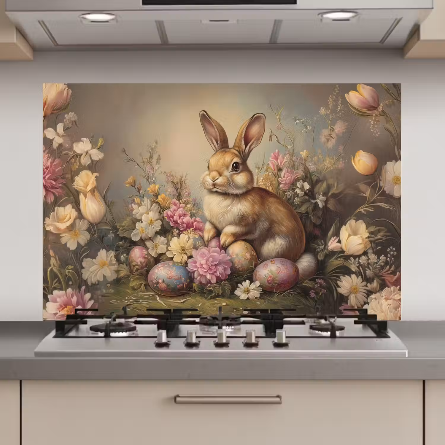 Haas - Stilleven - Bloemen keuken achterwand spatscherm klein -3d_website