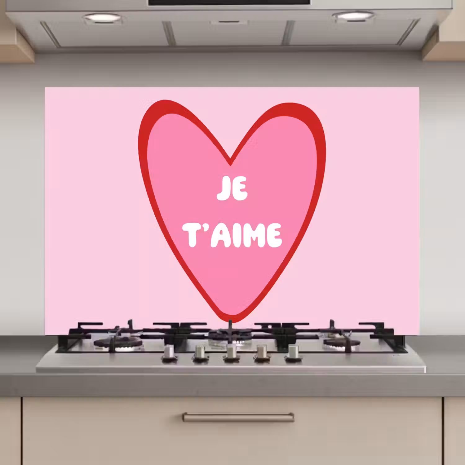 Hart - Frans - Valentijn - Roze keuken achterwand spatscherm klein -3d_website