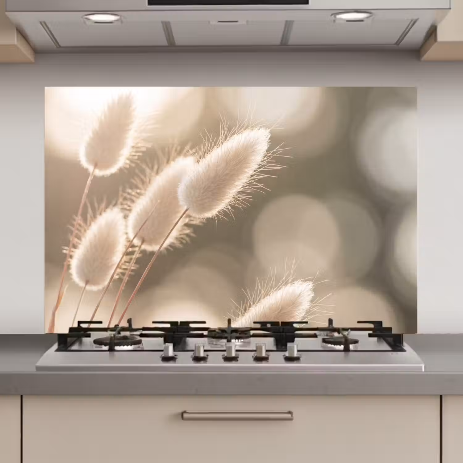 Hazestaartgras - Wit - Zonlicht keuken achterwand spatscherm klein -3d_website
