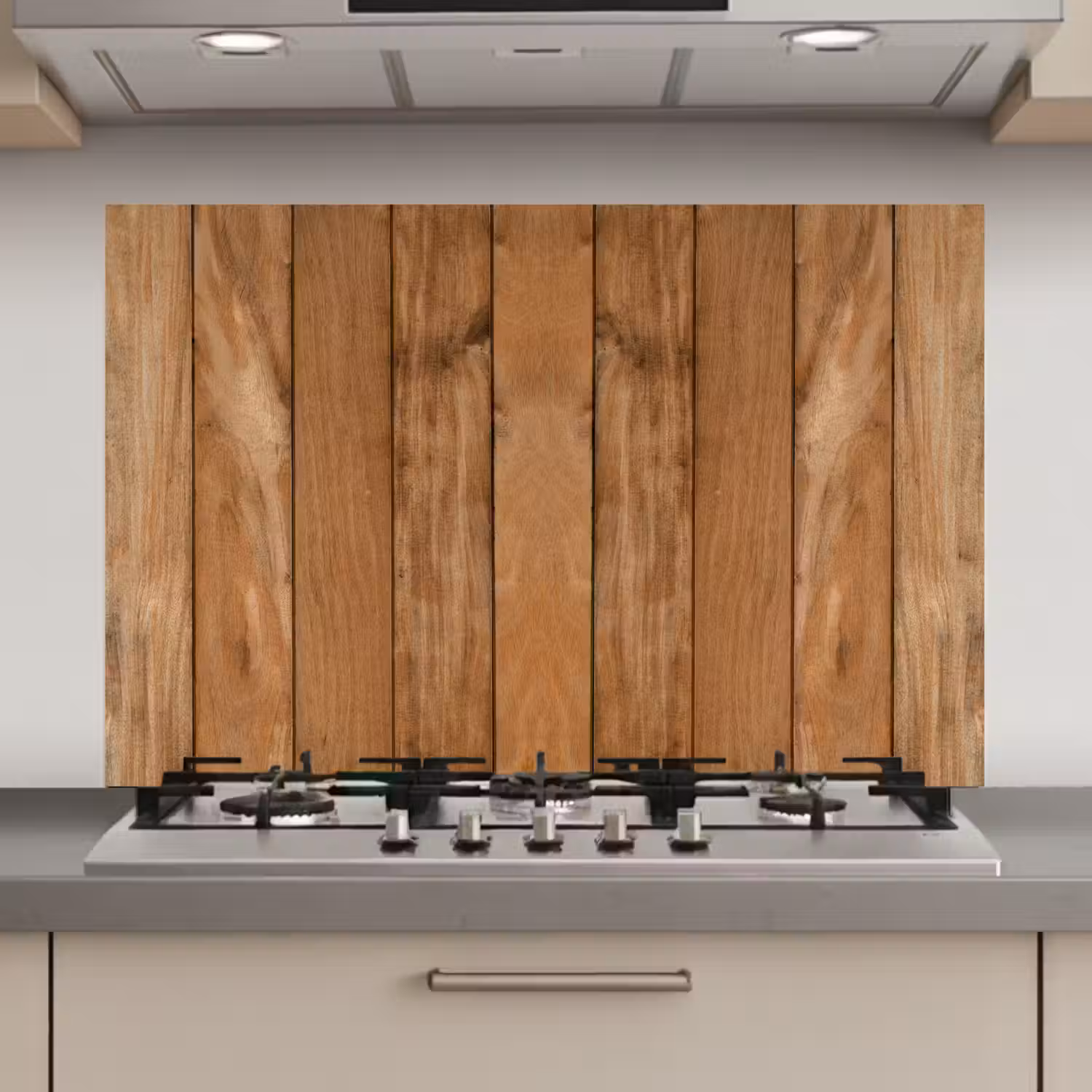 Hout - Naturel - Planken - Structuur keuken achterwand spatscherm klein -3d_website