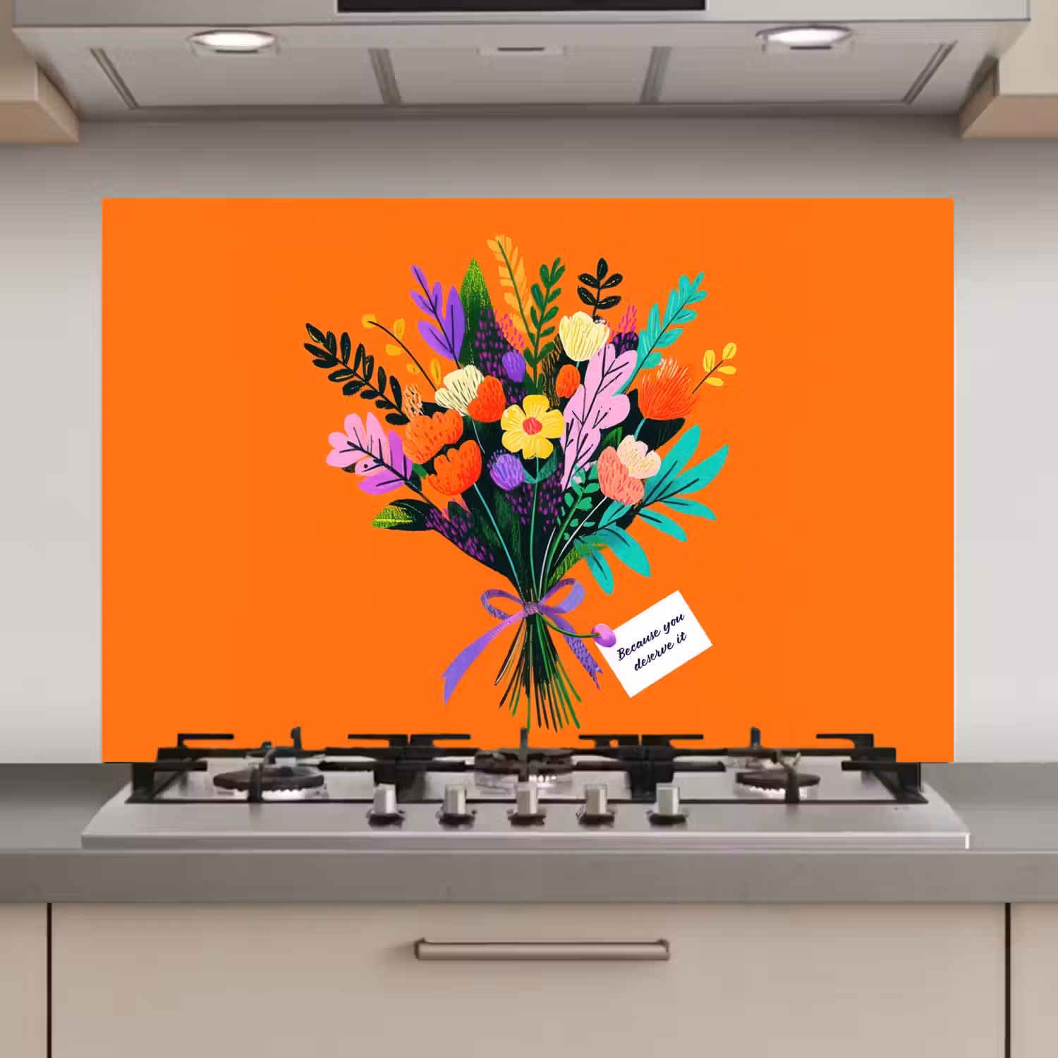 Kaartje - Boeket - Bloemen keuken achterwand spatscherm klein -3d_website