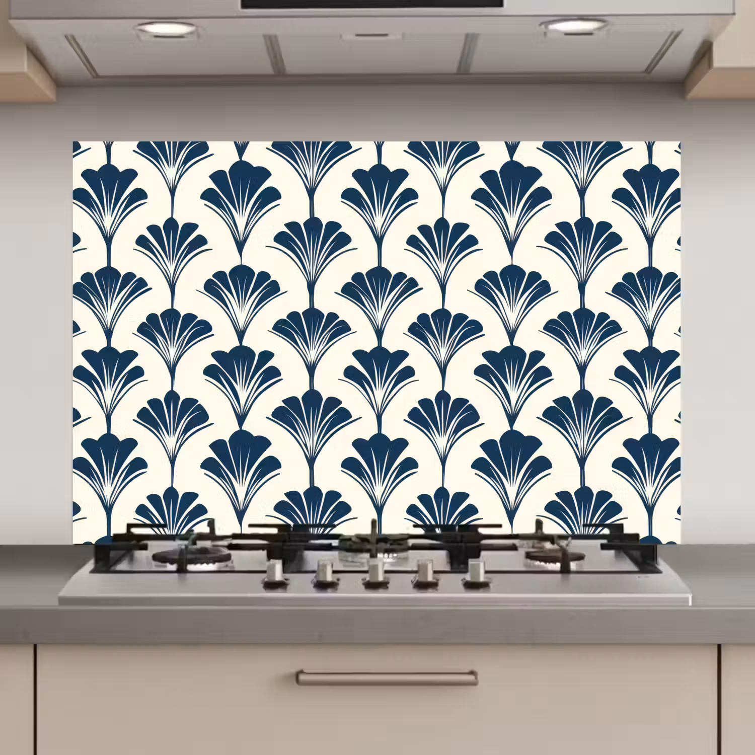 Klassiek - Motief - Blauw keuken achterwand spatscherm klein 900 -3d_website