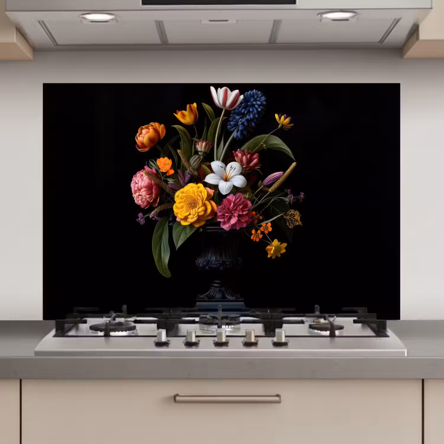 Lente - Bloemen - Klassiek - Vaas keuken achterwand spatscherm klein -3d_website
