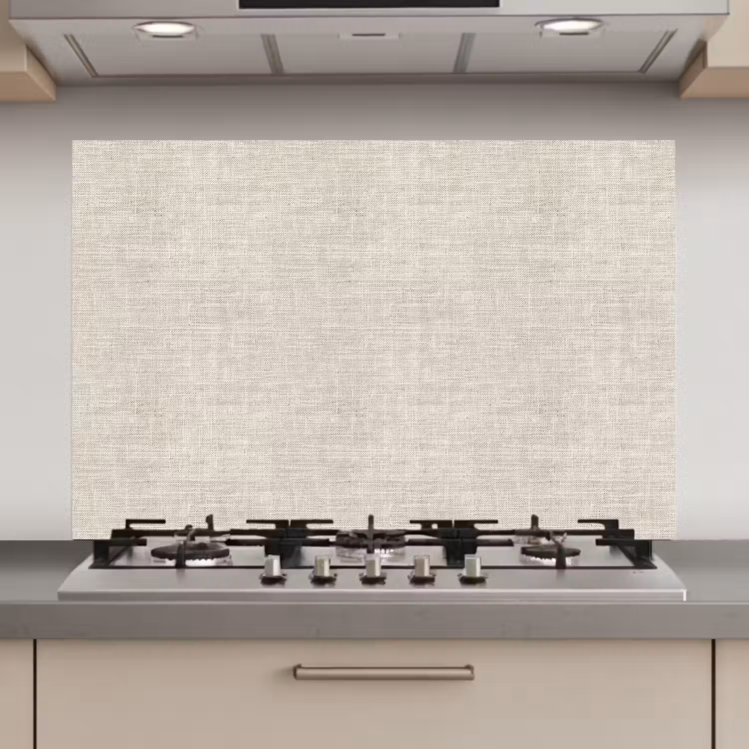 Linnen - Textuur - Beige keuken achterwand spatscherm klein 900 -3d_website