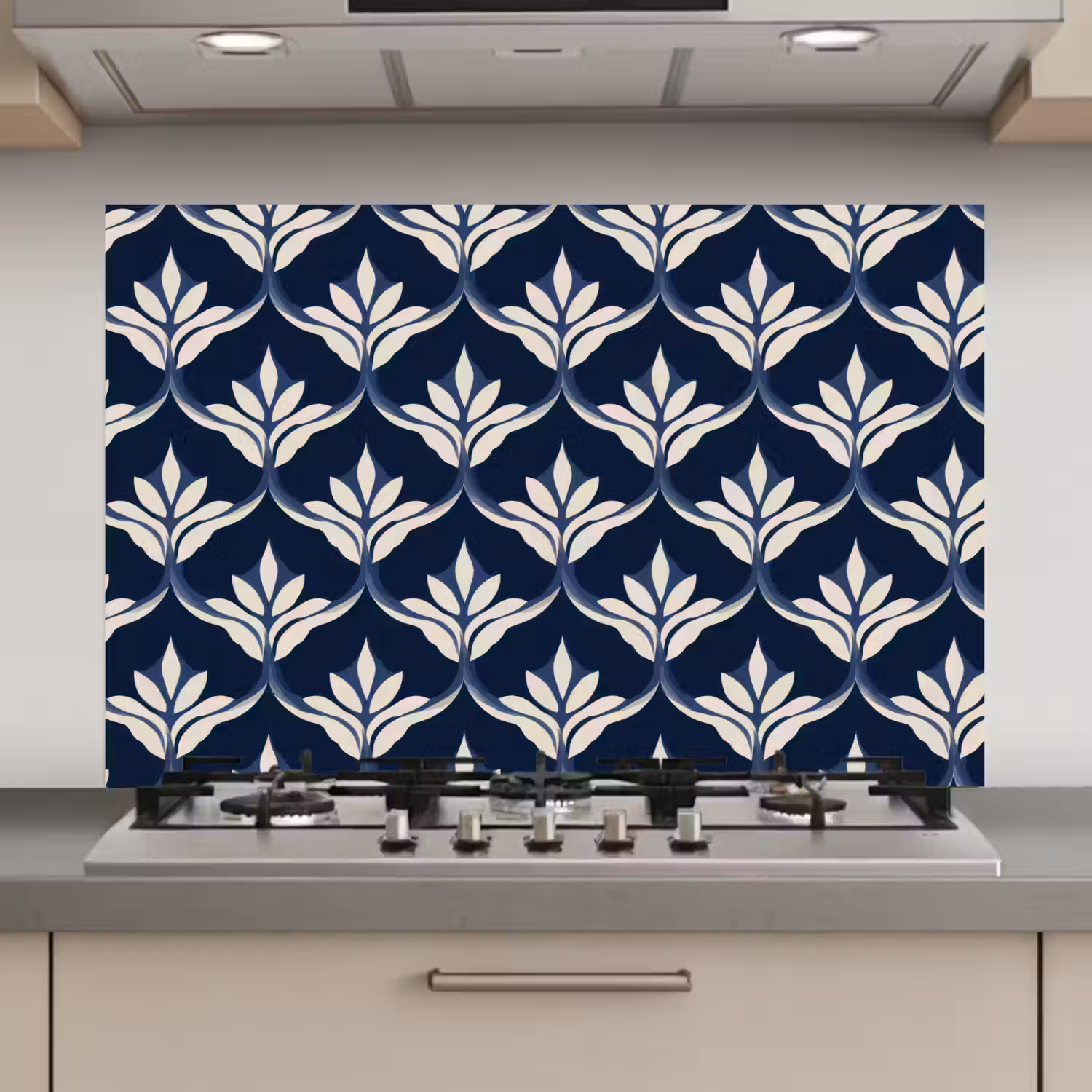 Modern - Ontwerp - Blauw keuken achterwand spatscherm klein 900 -3d_website