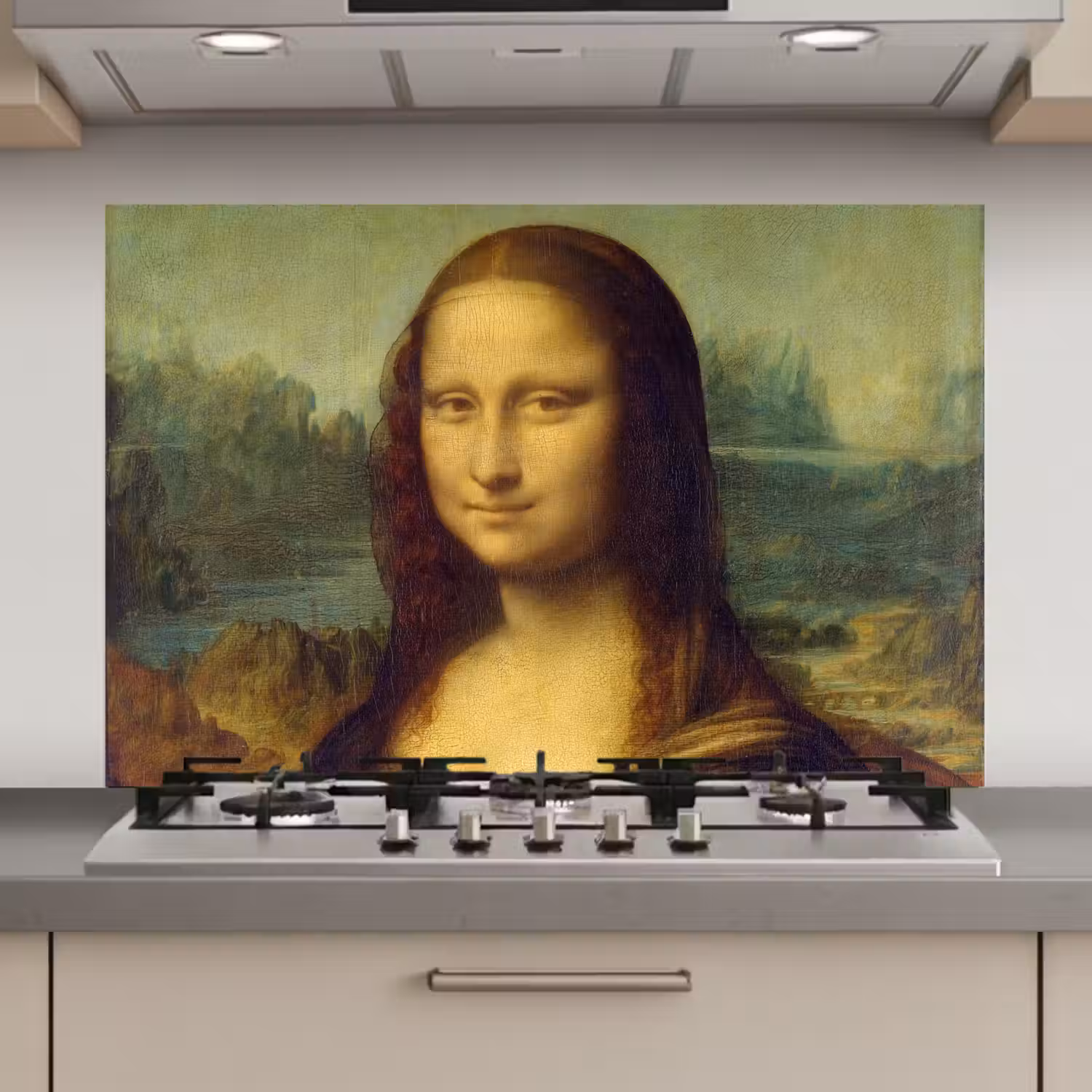 Mona Lisa - Leonardo da Vinci keuken achterwand spatscherm klein -3d_website