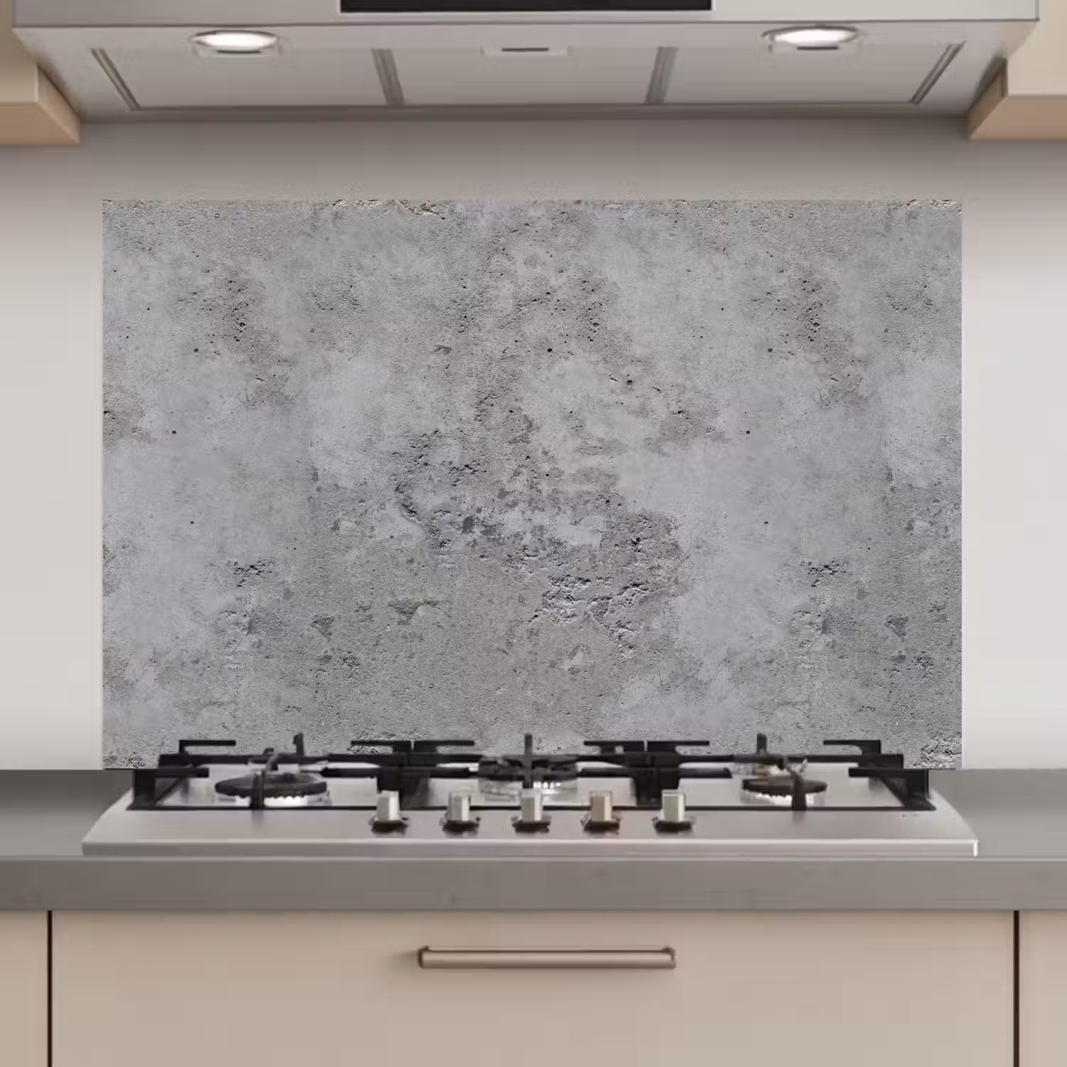 Patroon - Grijs - Oud - Beton keuken achterwand spatscherm klein 900 -3d_website