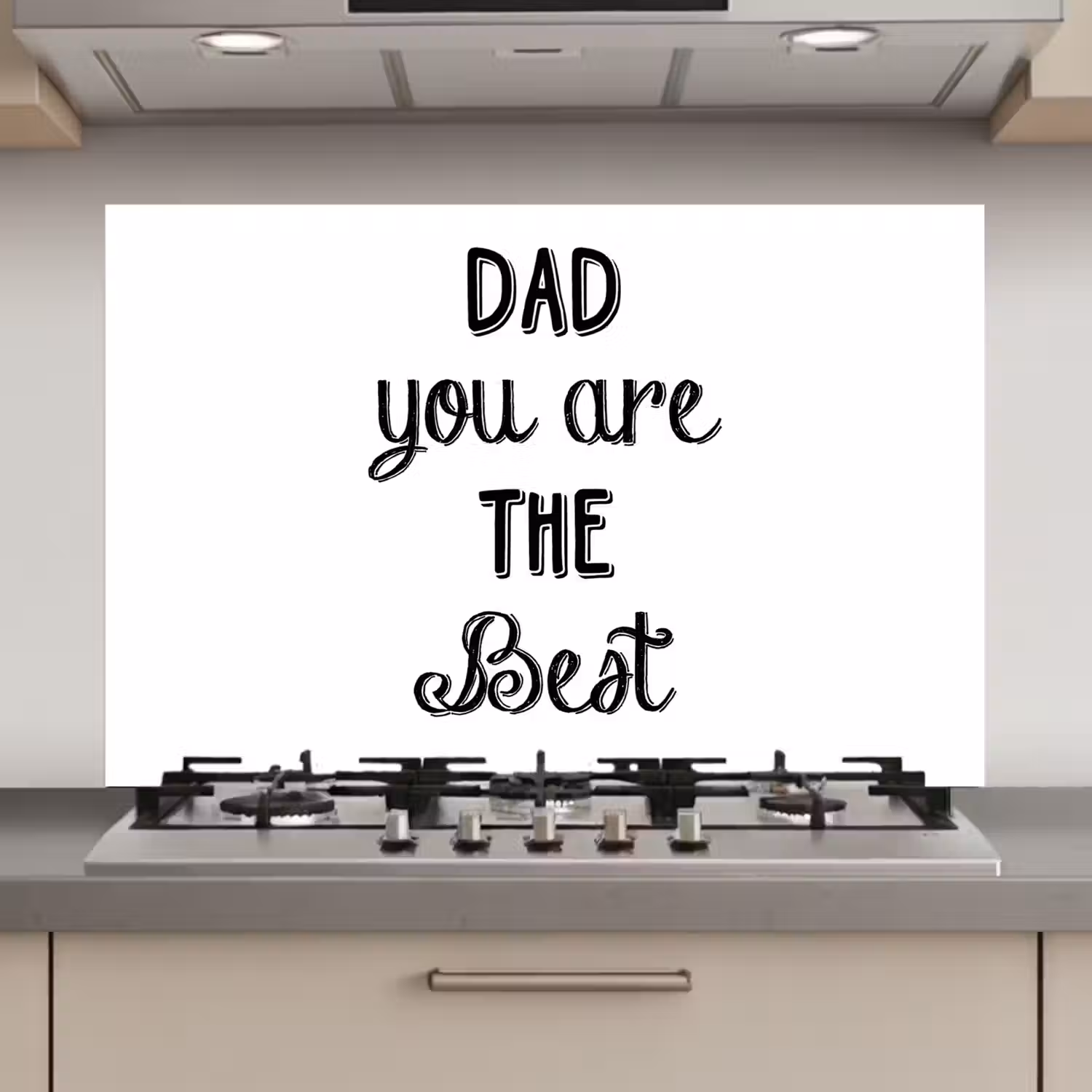Quotes - Dad you are the best - Spreuken - Papa keuken achterwand spatscherm klein -3d_website