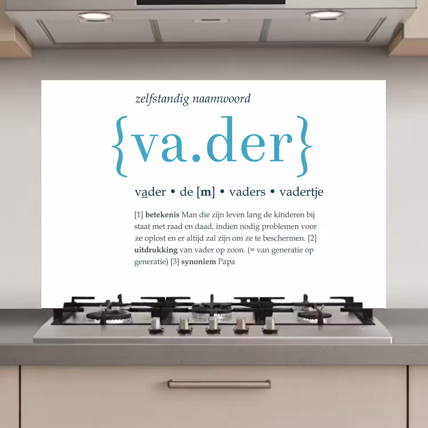 Quotes - Vader definitie - Spreuken - Woordenboek keuken achterwand spatscherm klein -3d_website