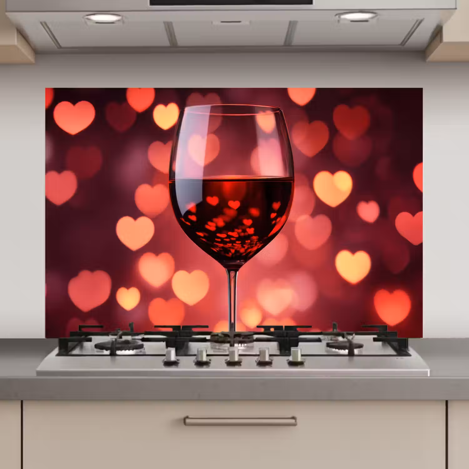 Rood - Wijn - Hartjes keuken achterwand spatscherm klein -3d_website