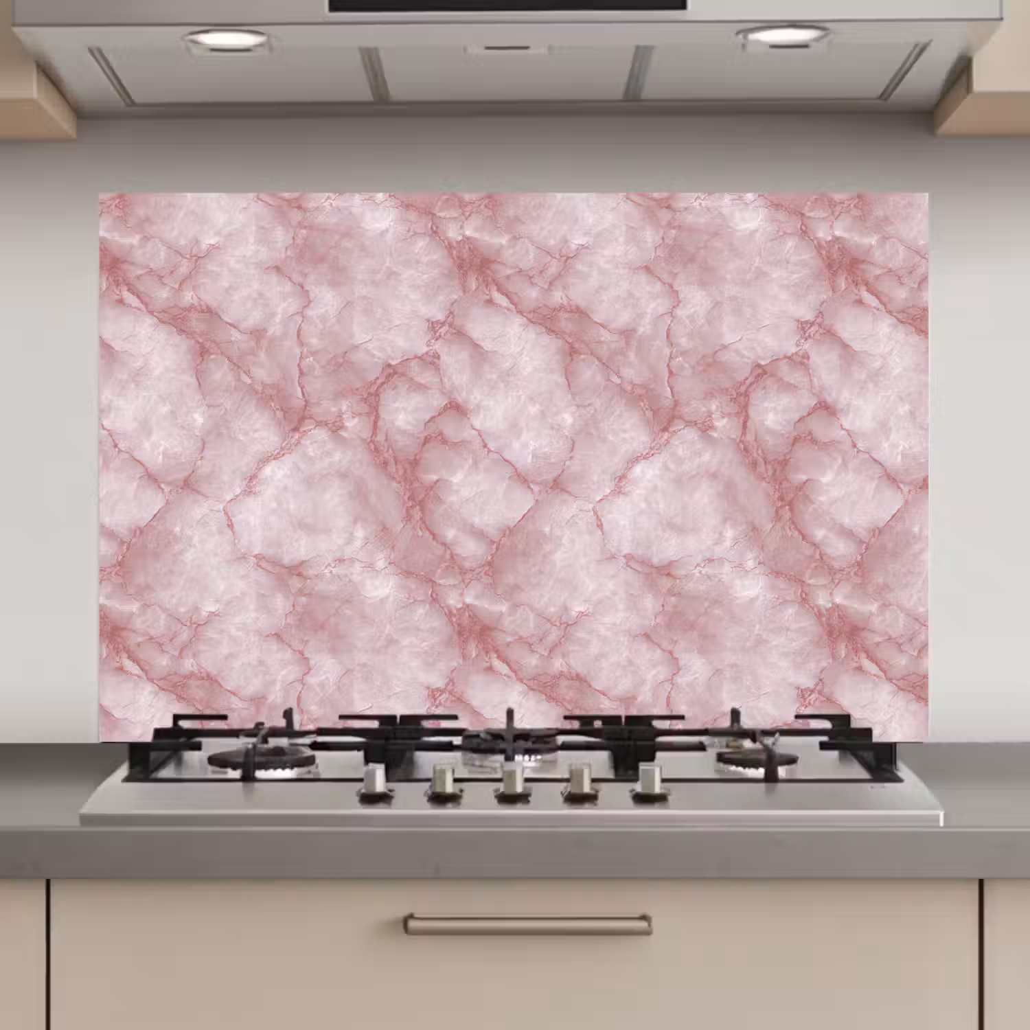 Roze - Kwartsmarmer - Aders keuken achterwand spatscherm klein 900 -3d_website