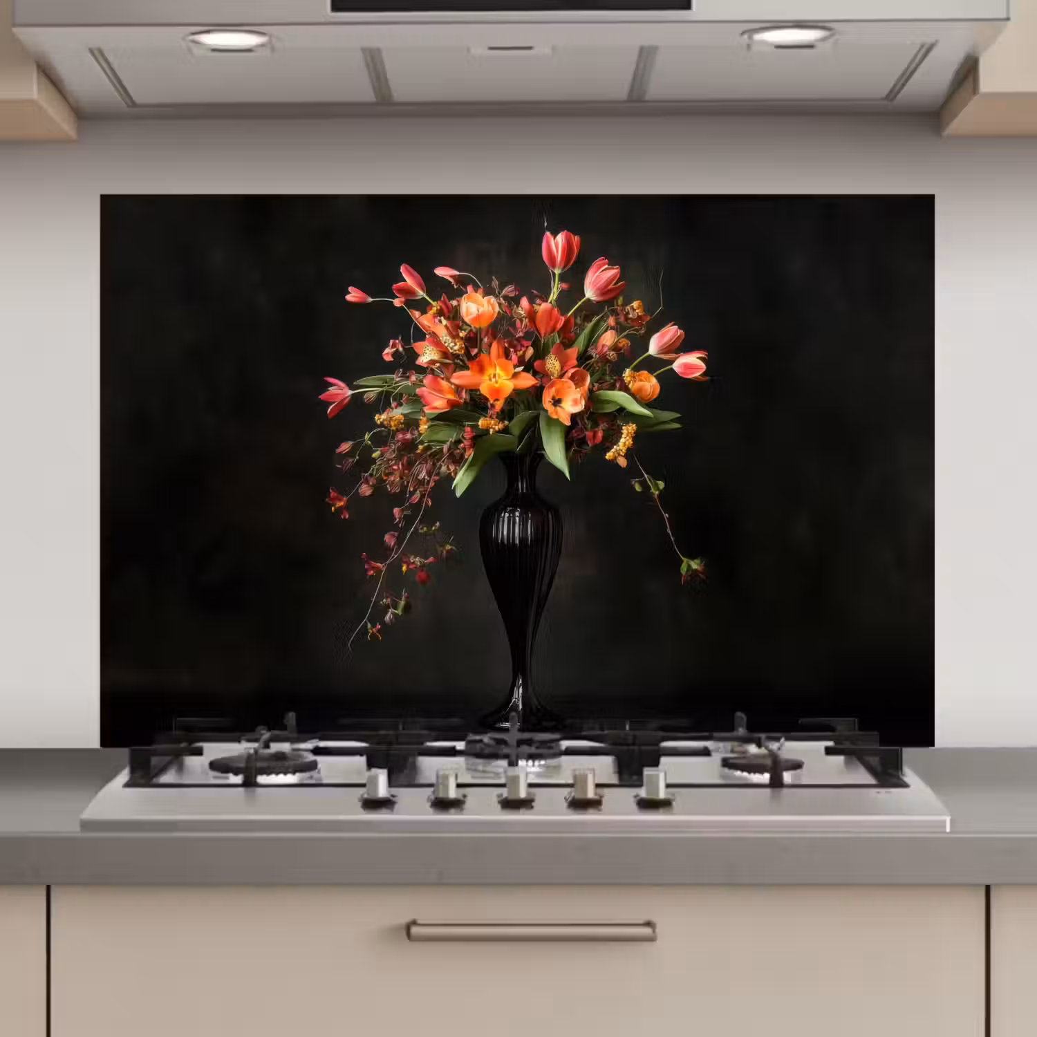 Sierlijk - Boeket - Vaas keuken achterwand spatscherm klein -3d_website