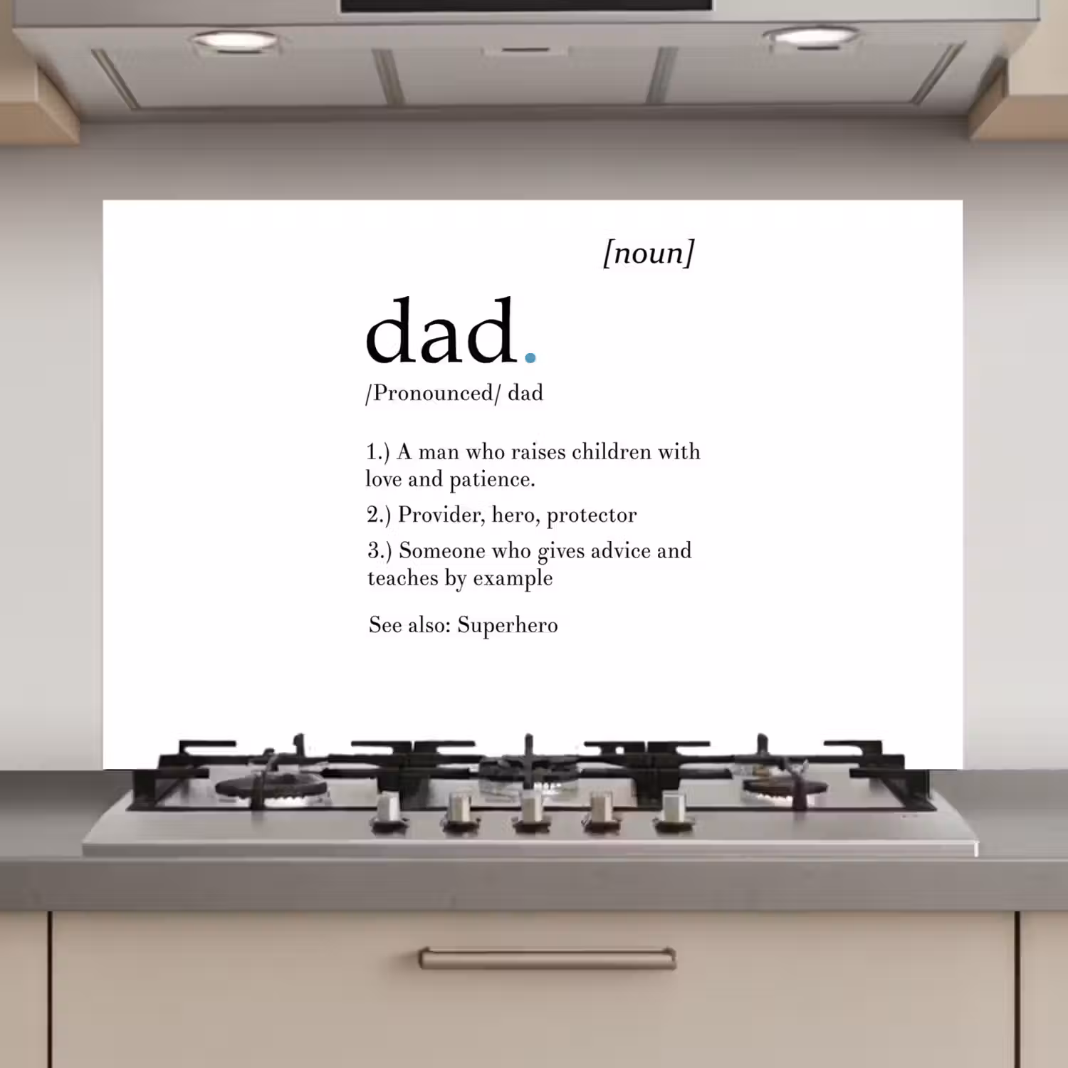 Spreuken - Papa definitie - Quotes - Dad keuken achterwand spatscherm klein -3d_website