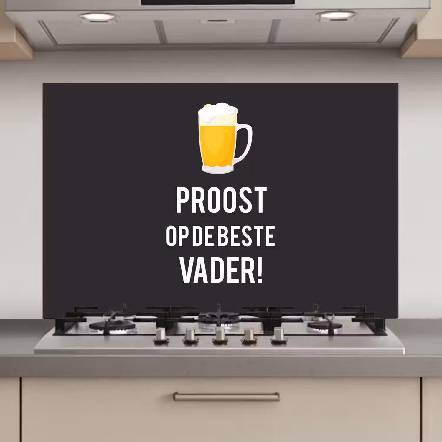 Spreuken - Proost op de beste vader - Quotes - Papa keuken achterwand spatscherm klein -3d_website