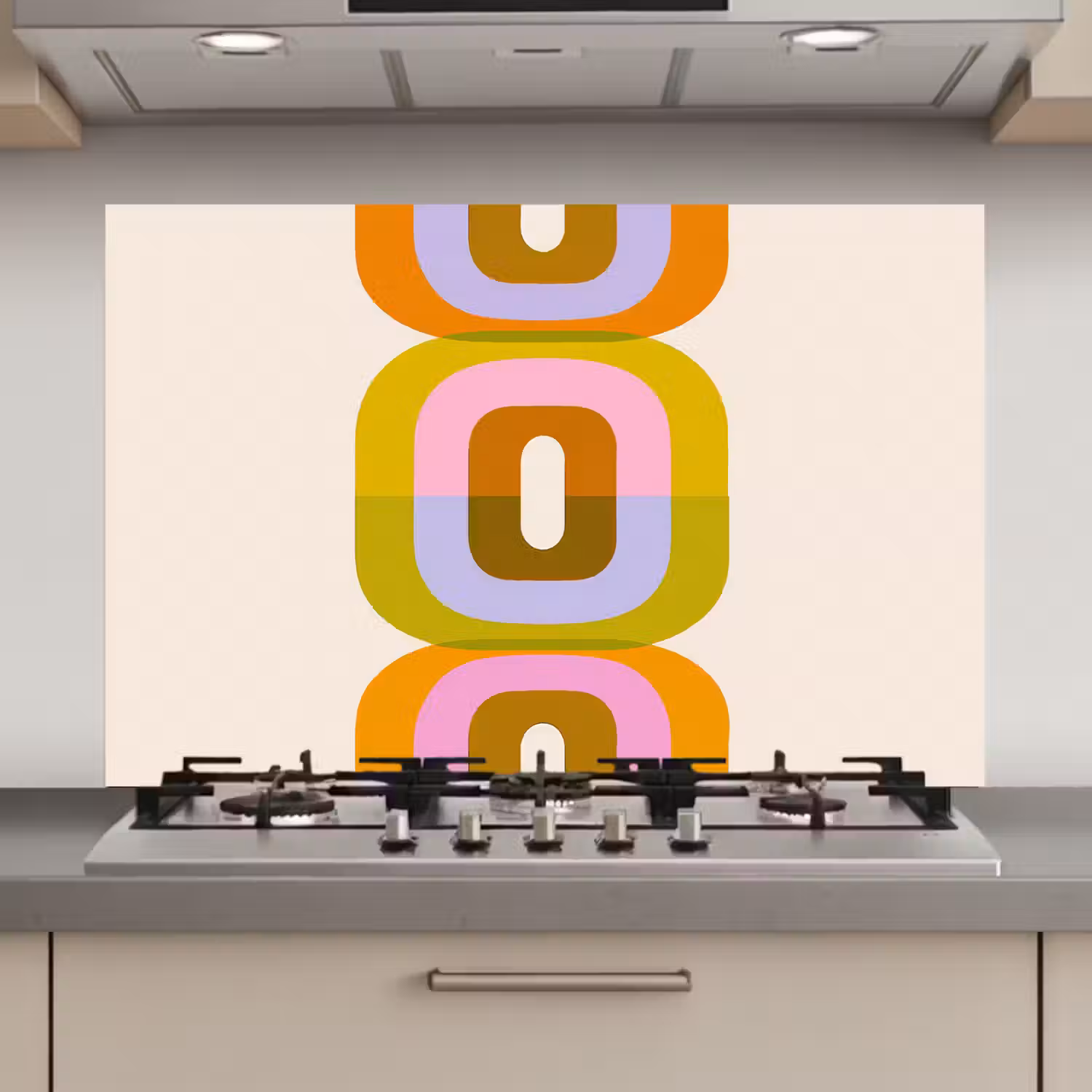 Stapel - Vormen - Geblokt - Oranje keuken achterwand spatscherm klein -3d_website