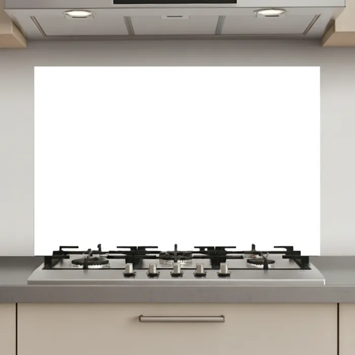 Zuivere Witheid keuken achterwand spatscherm klein -3d_website