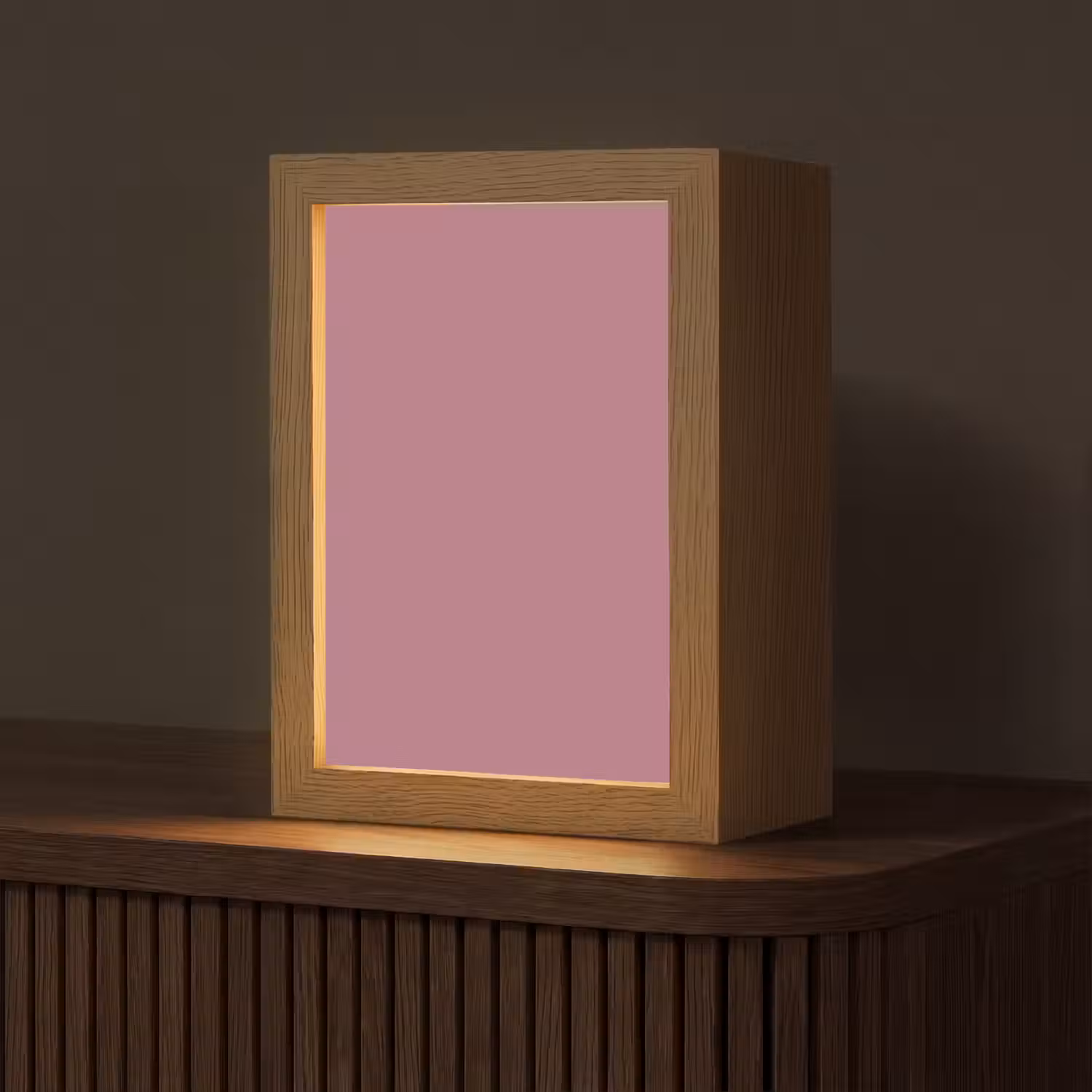 Antique - Mauve - Roze Light Box met kabel (Tafellamp) klein 925 -z3d_website