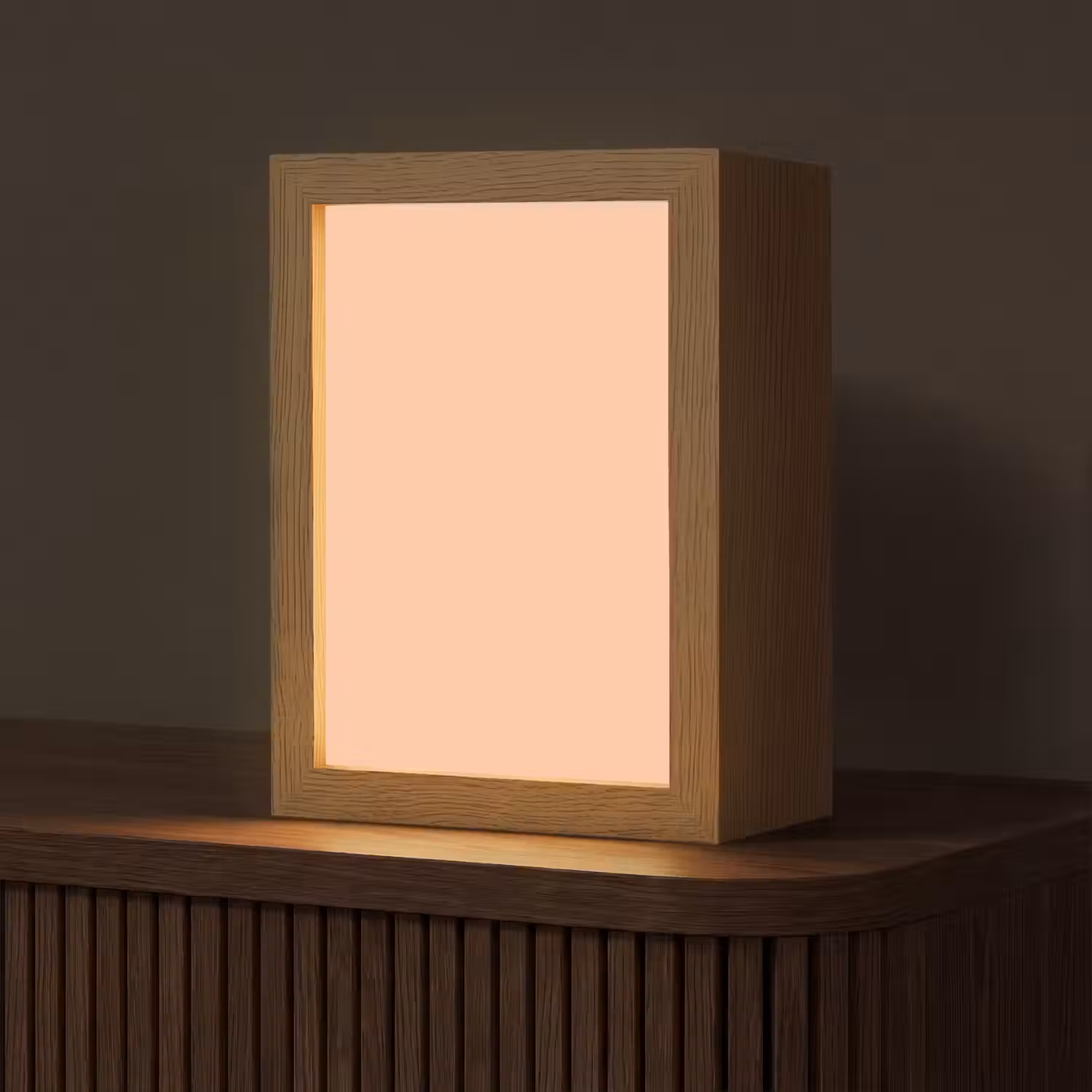 Apricot - Blush - Nude Light Box met kabel (Tafellamp) klein 925 -z3d_website