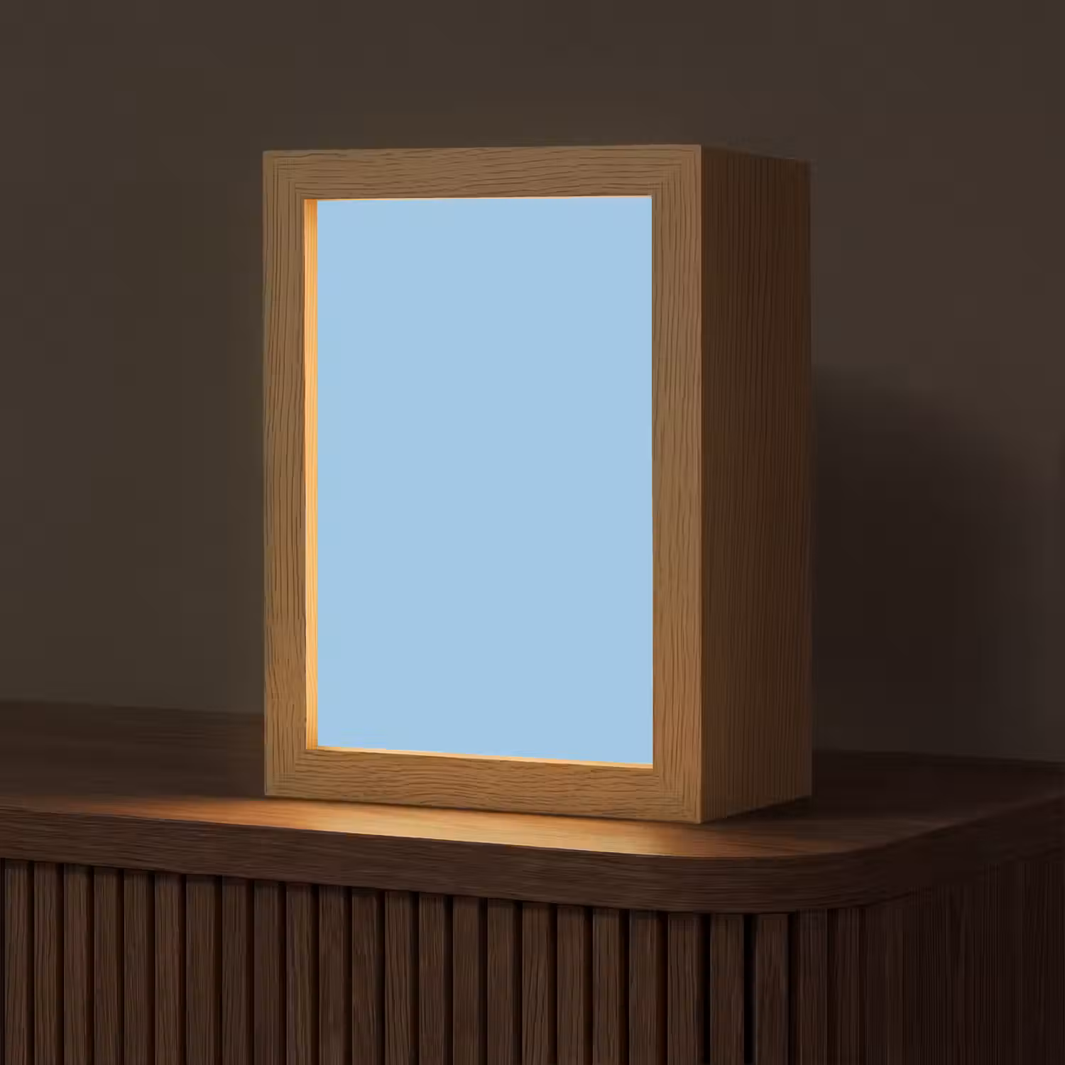 Baby - Blue - Blauw Light Box met kabel (Tafellamp) klein 925 -z3d_website
