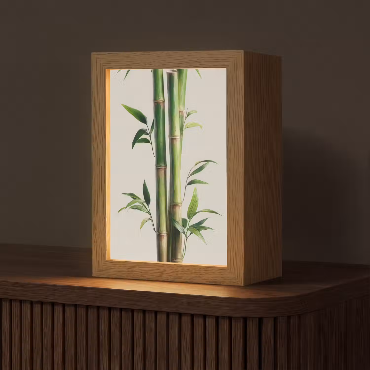 Bamboestengels - Sierlijk - Groen Light Box met kabel (Tafellamp) klein -z3d_website