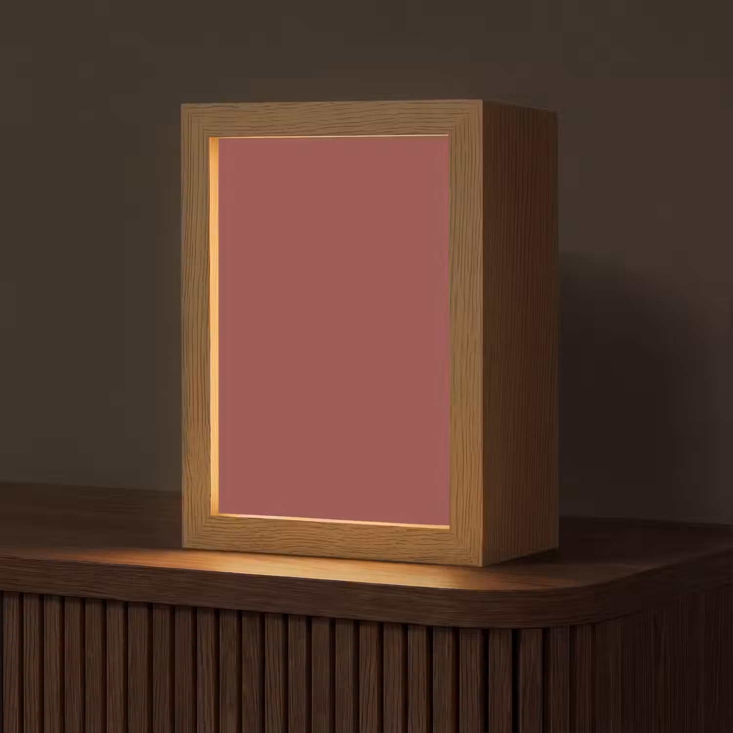 Barn - Antique - Rood Light Box met kabel (Tafellamp) klein 925 -z3d_website