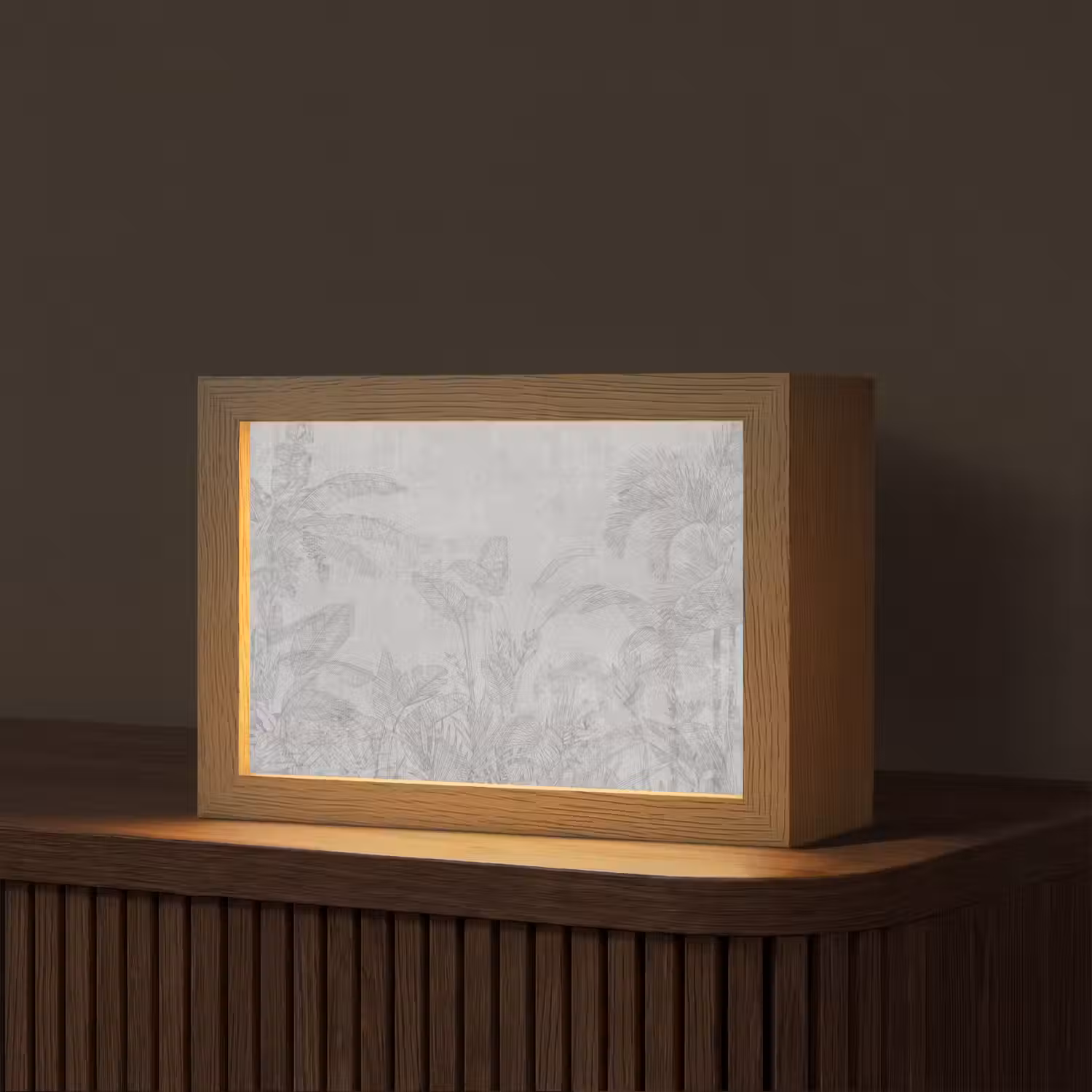 Beton - Patroon - Grijs Light Box met kabel (Tafellamp) klein -z3d_website