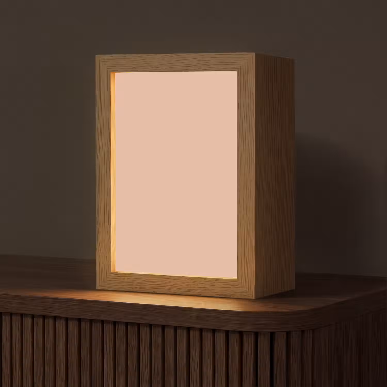 Blush - Terracotta - Nude Light Box met kabel (Tafellamp) klein 925 -z3d_website