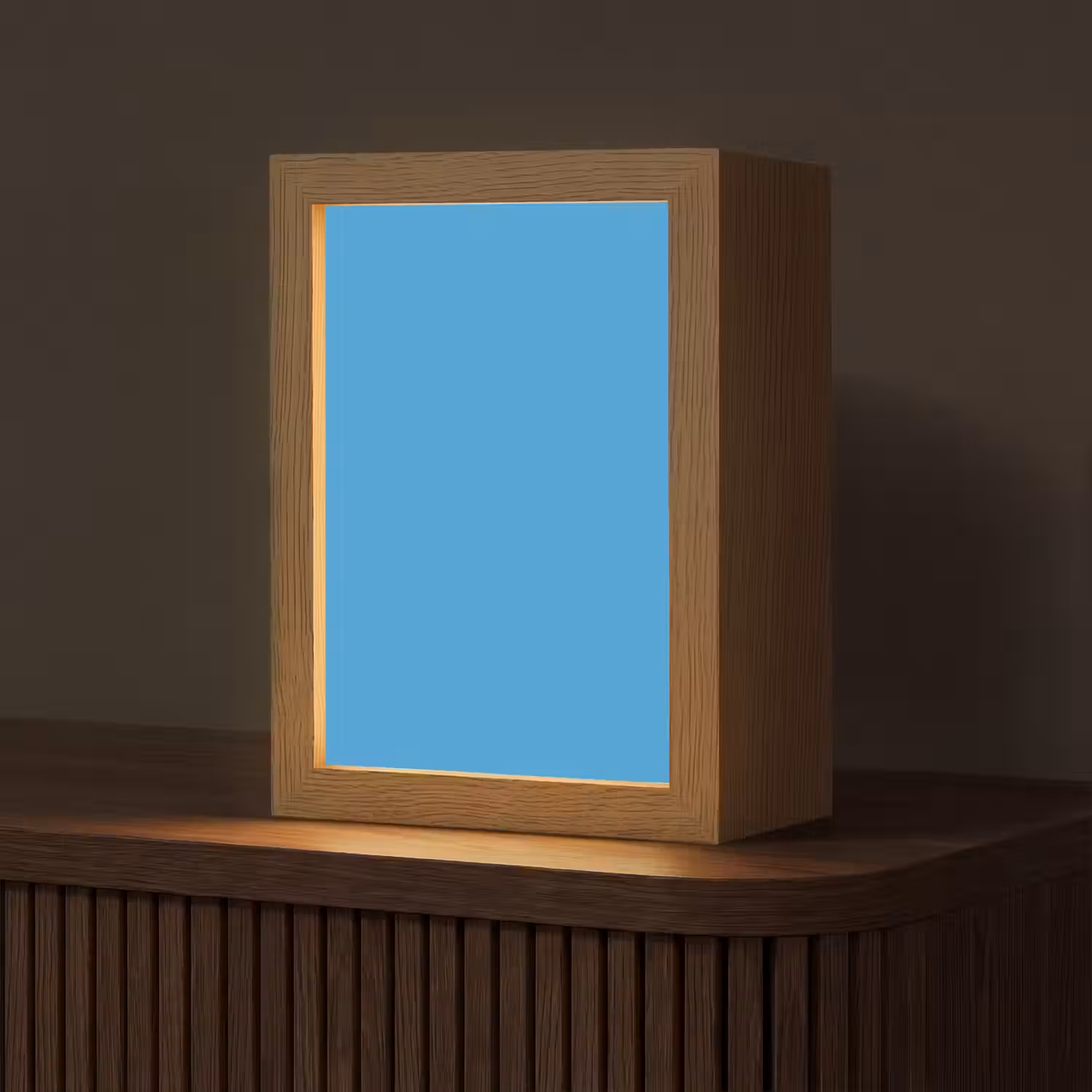Cerulean - Breeze - Blauw Light Box met kabel (Tafellamp) klein 925 -z3d_website