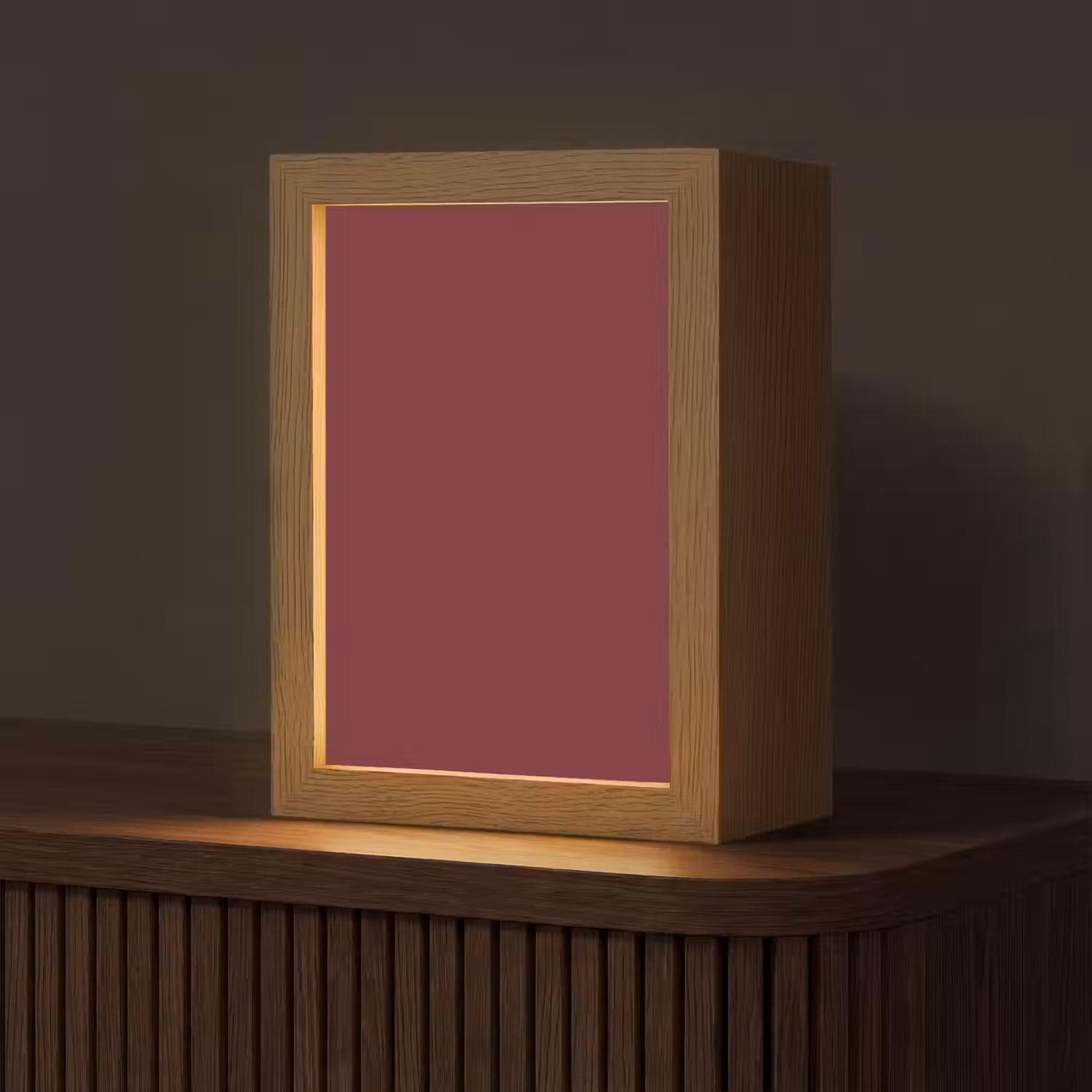 Dark - Garnet - Rood Light Box met kabel (Tafellamp) klein 925 -z3d_website