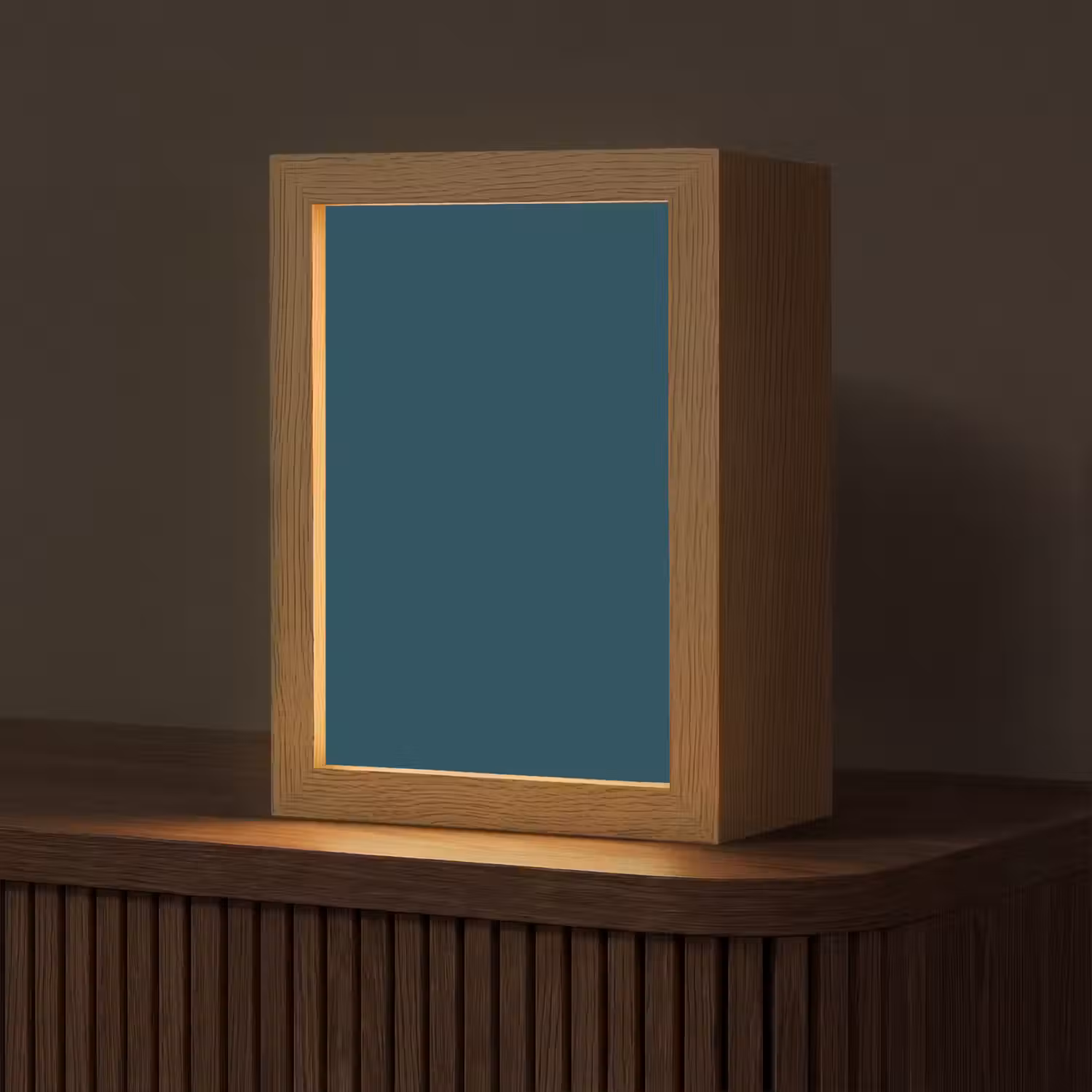 Dark - Indigo - Blauw Light Box met kabel (Tafellamp) klein 925 -z3d_website